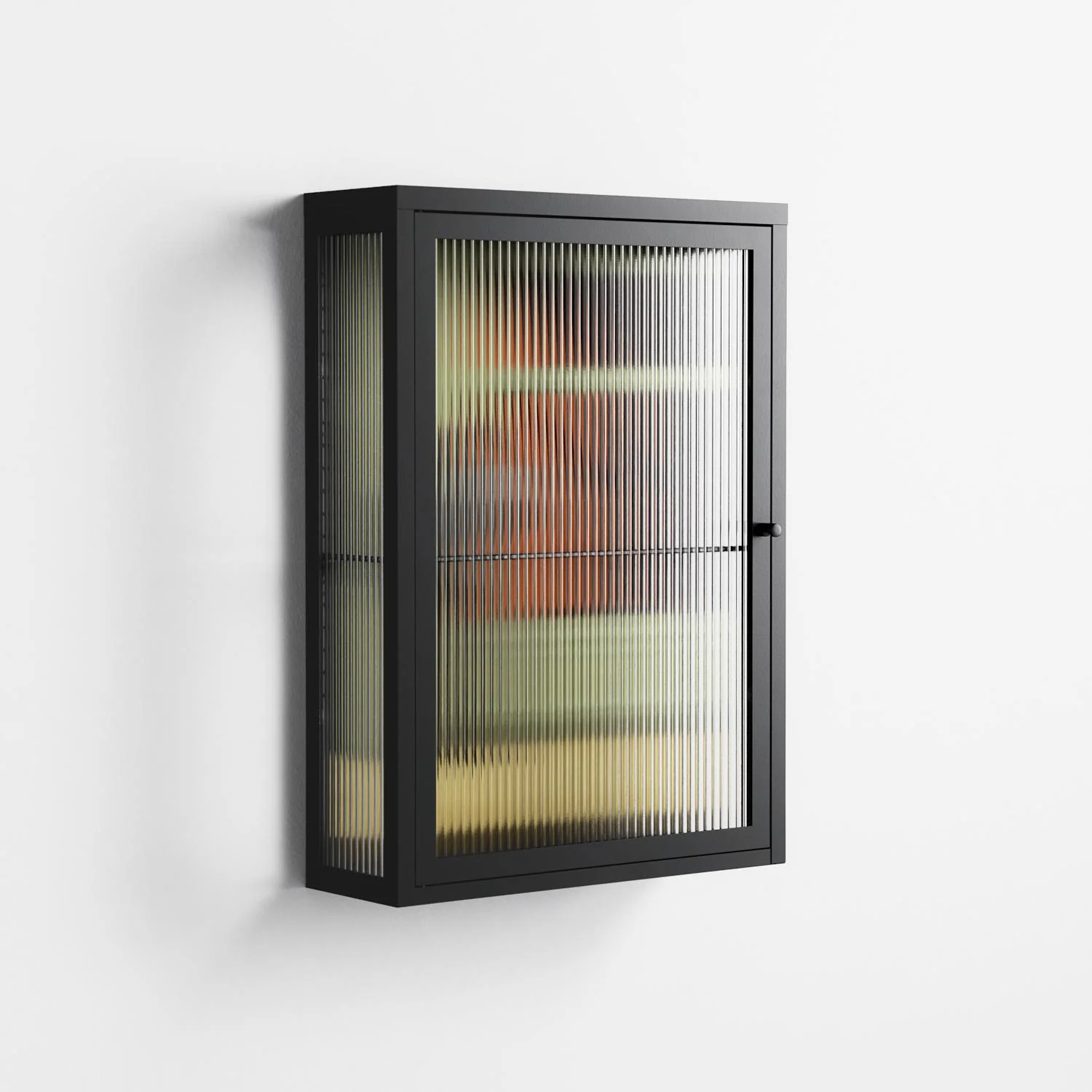 Anonymous Reader - Wall Cabinet - Kristin Eriksson - Antracite - Reeded glass - Image 4