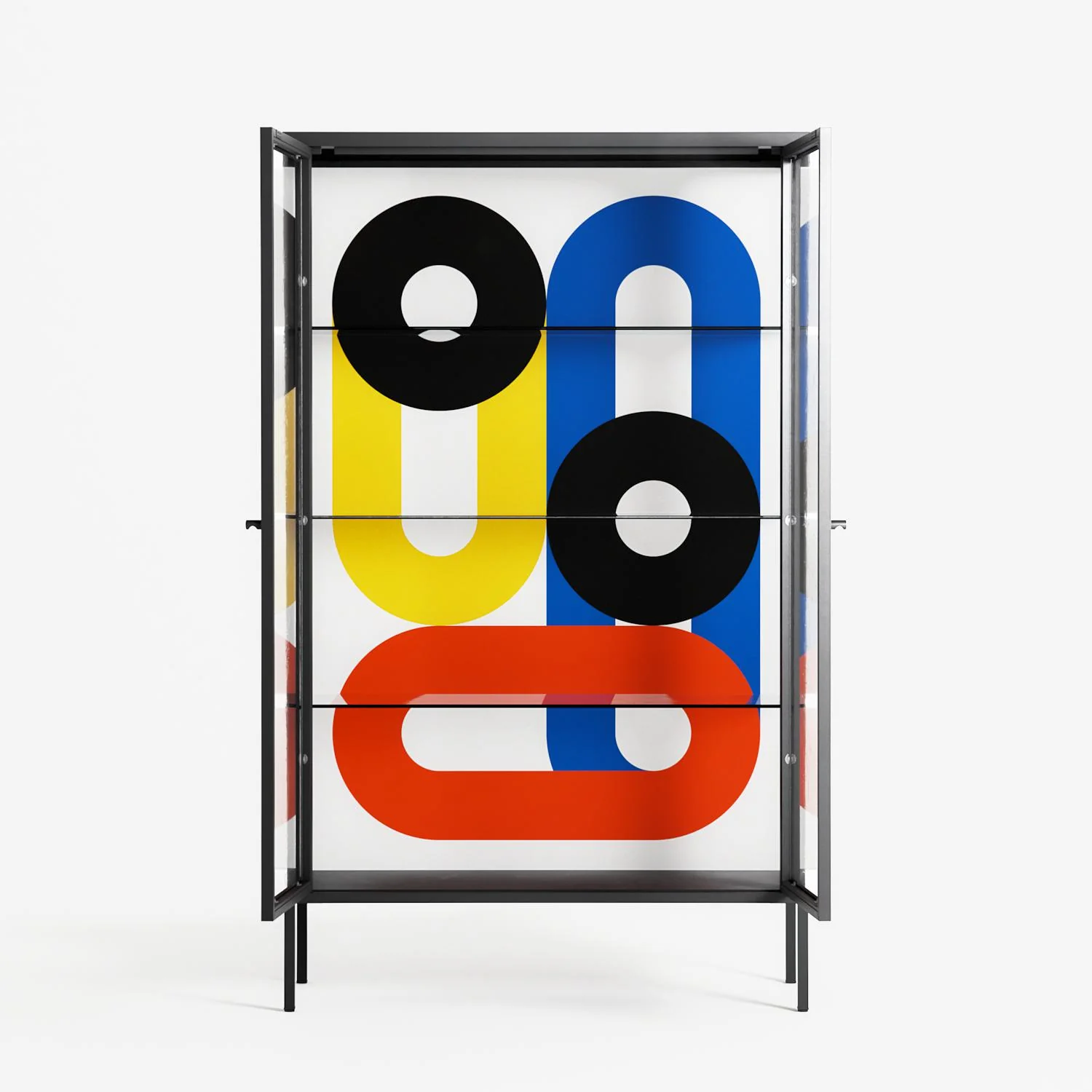 Arial - Cabinet - Vratislav Pecka - Antracite - Clear glass - Image 3