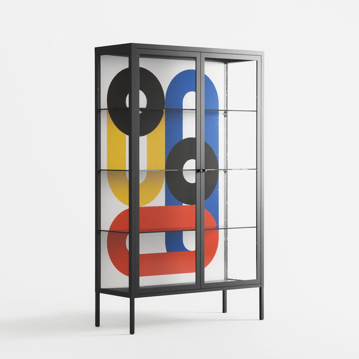 Arial - Cabinet - Vratislav Pecka - Antracite - Clear glass - Image 4