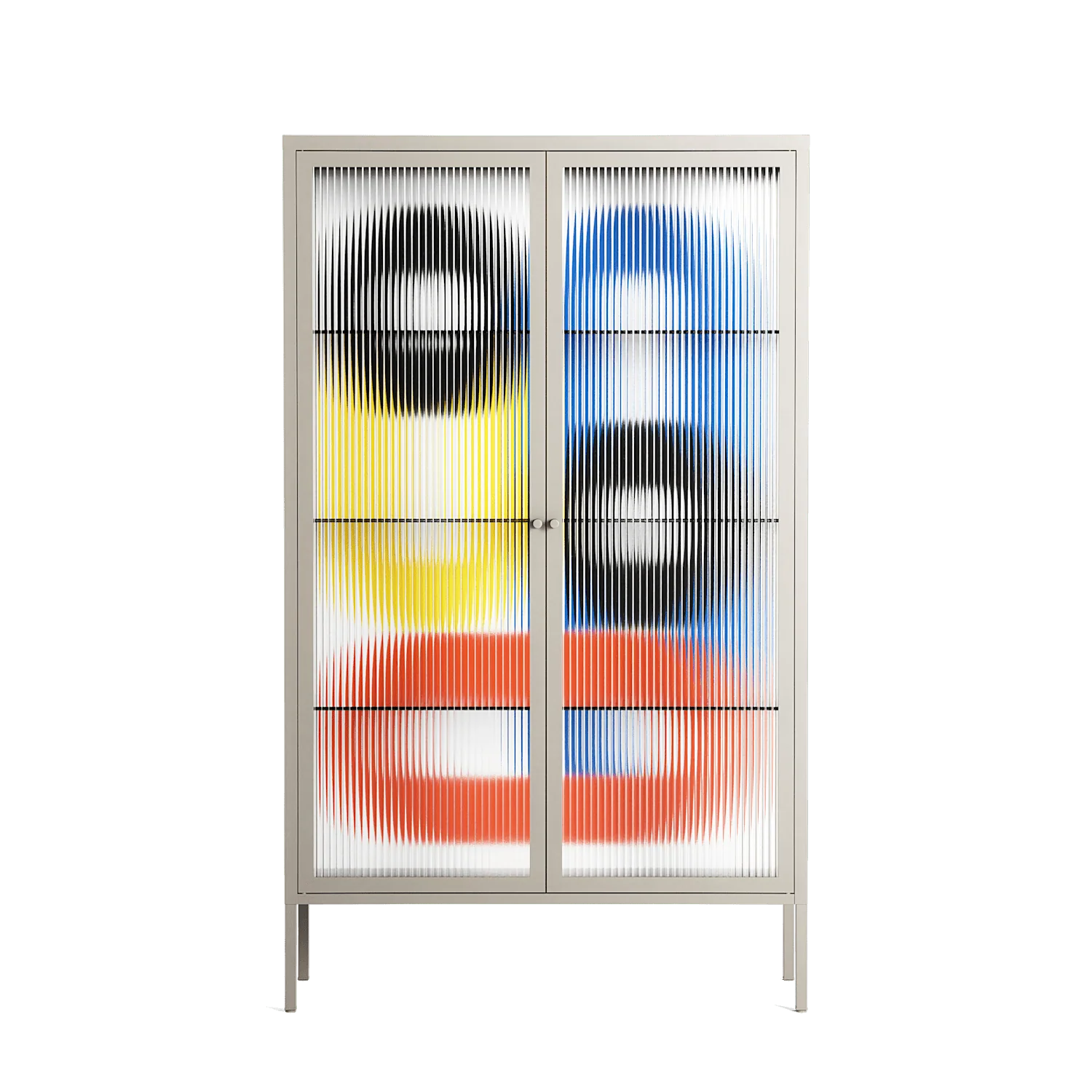 Arial - Cabinet - Vratislav Pecka - Pebble - Reeded glass