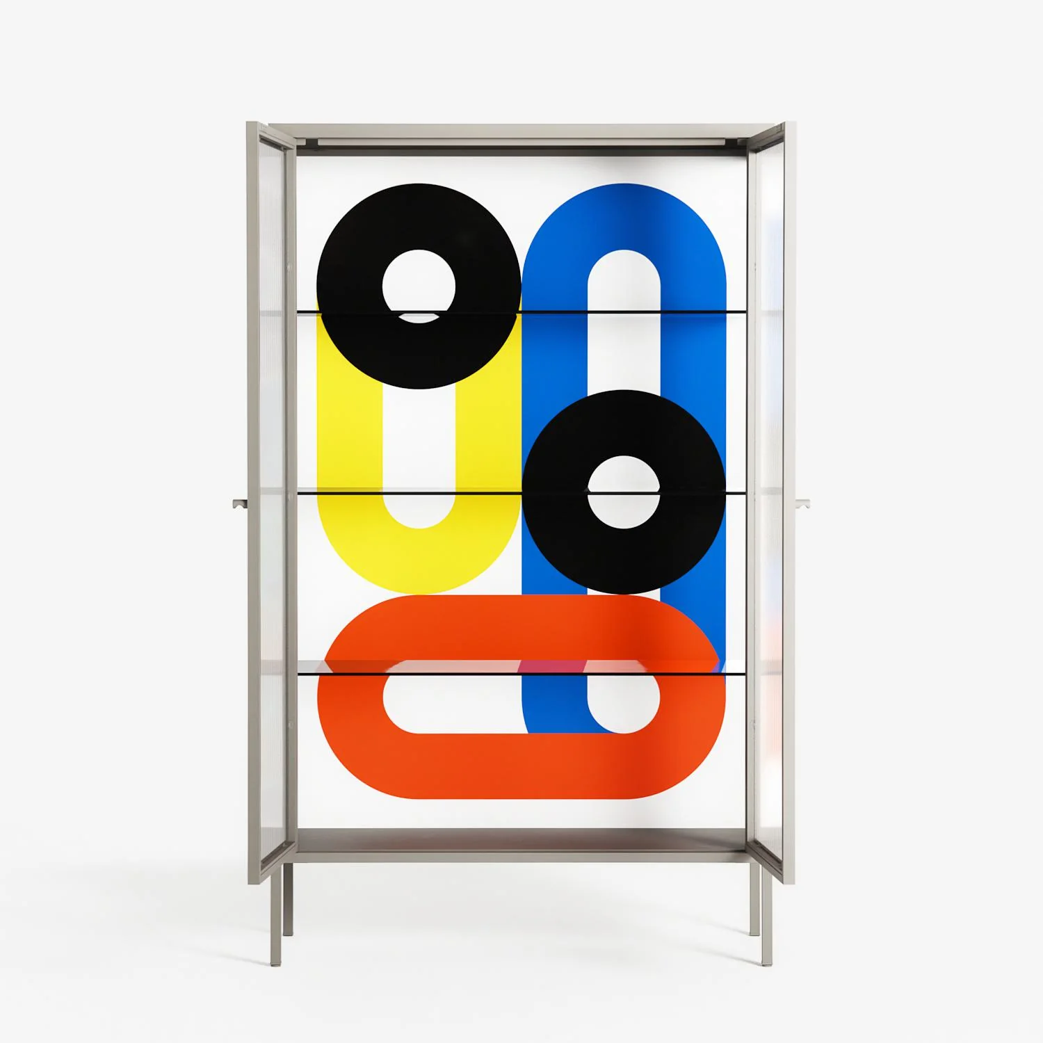 Arial - Cabinet - Vratislav Pecka - Pebble - Reeded glass - Image 3