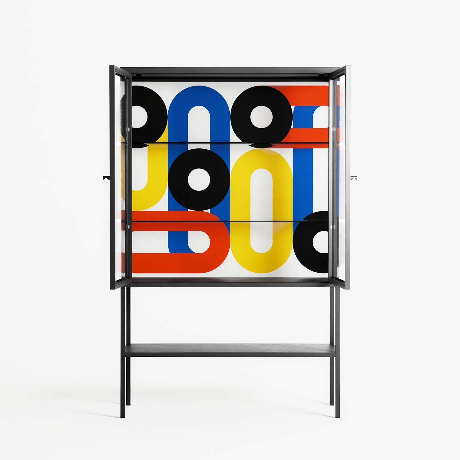 Arial - Loft Cabinet - Vratislav Pecka - Antracite - Clear glass - Image 3