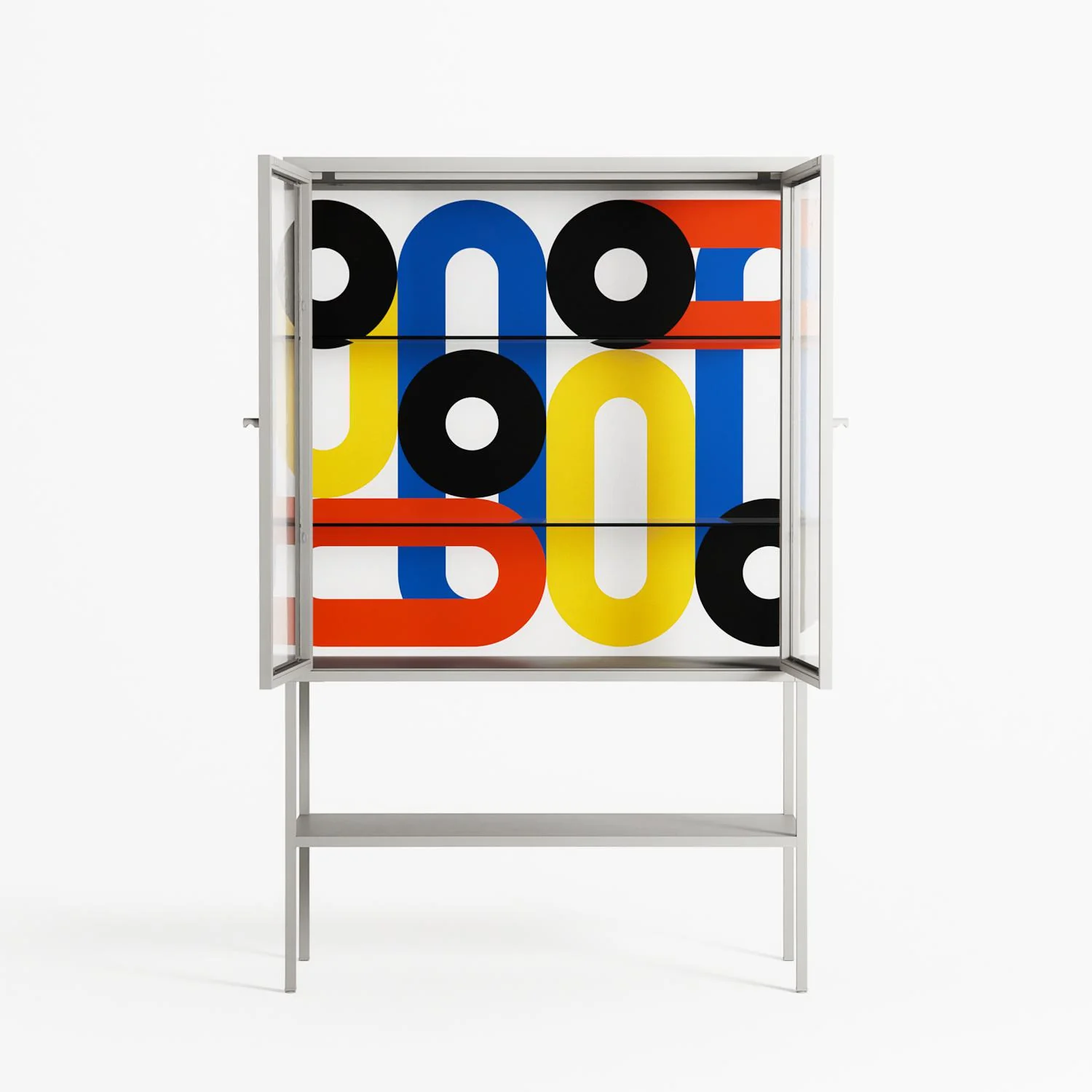 Arial - Loft Cabinet - Vratislav Pecka - Chalk - Clear glass - Image 3