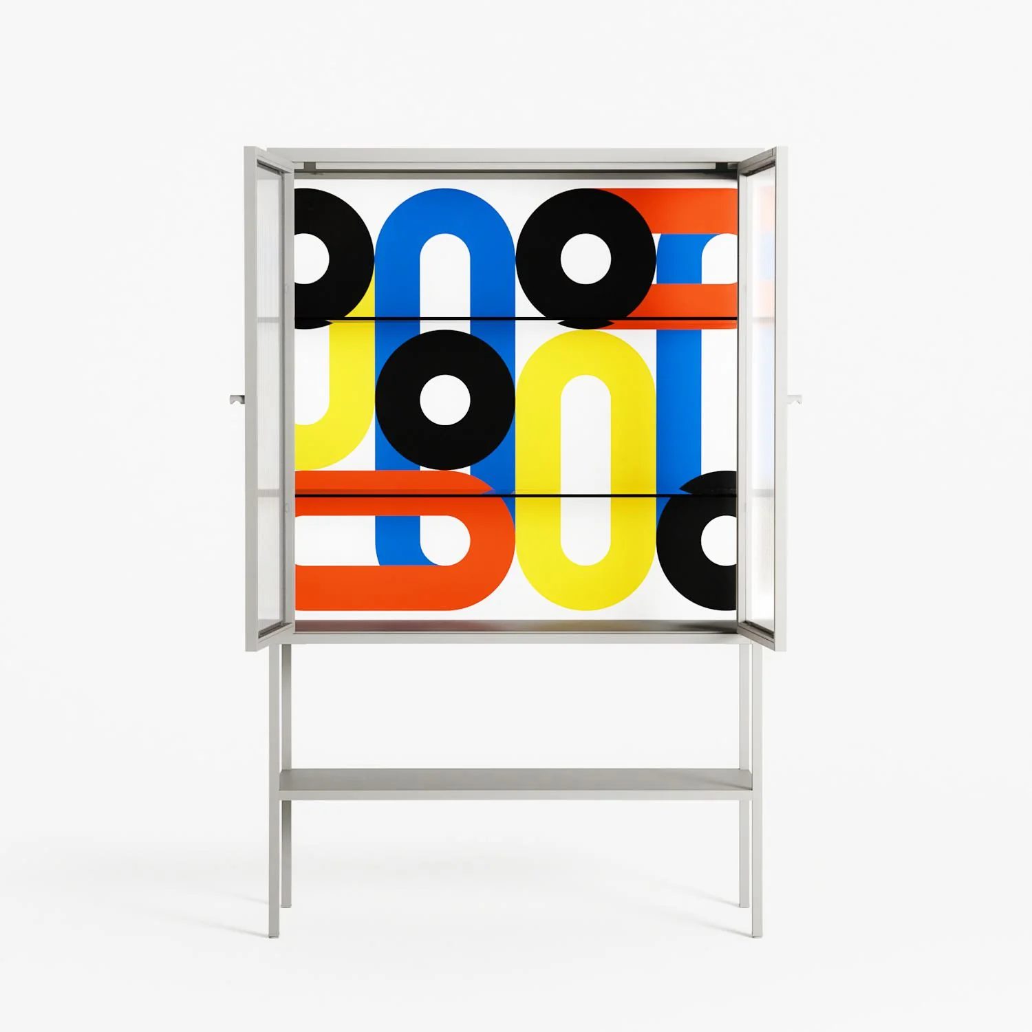Arial - Loft Cabinet - Vratislav Pecka - Chalk - Reeded glass - Image 3