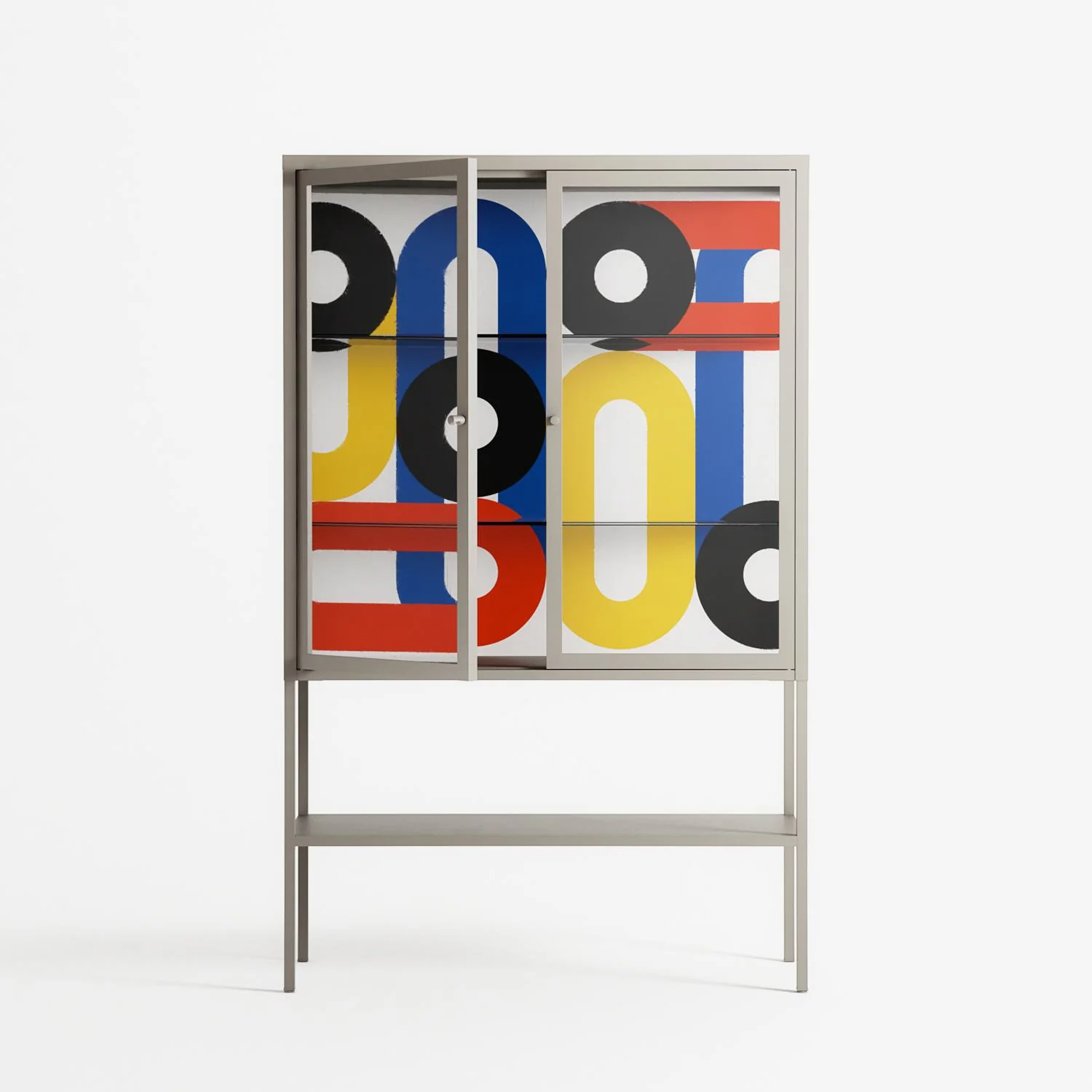 Arial - Loft Cabinet - Vratislav Pecka - Pebble - Clear glass - Image 2