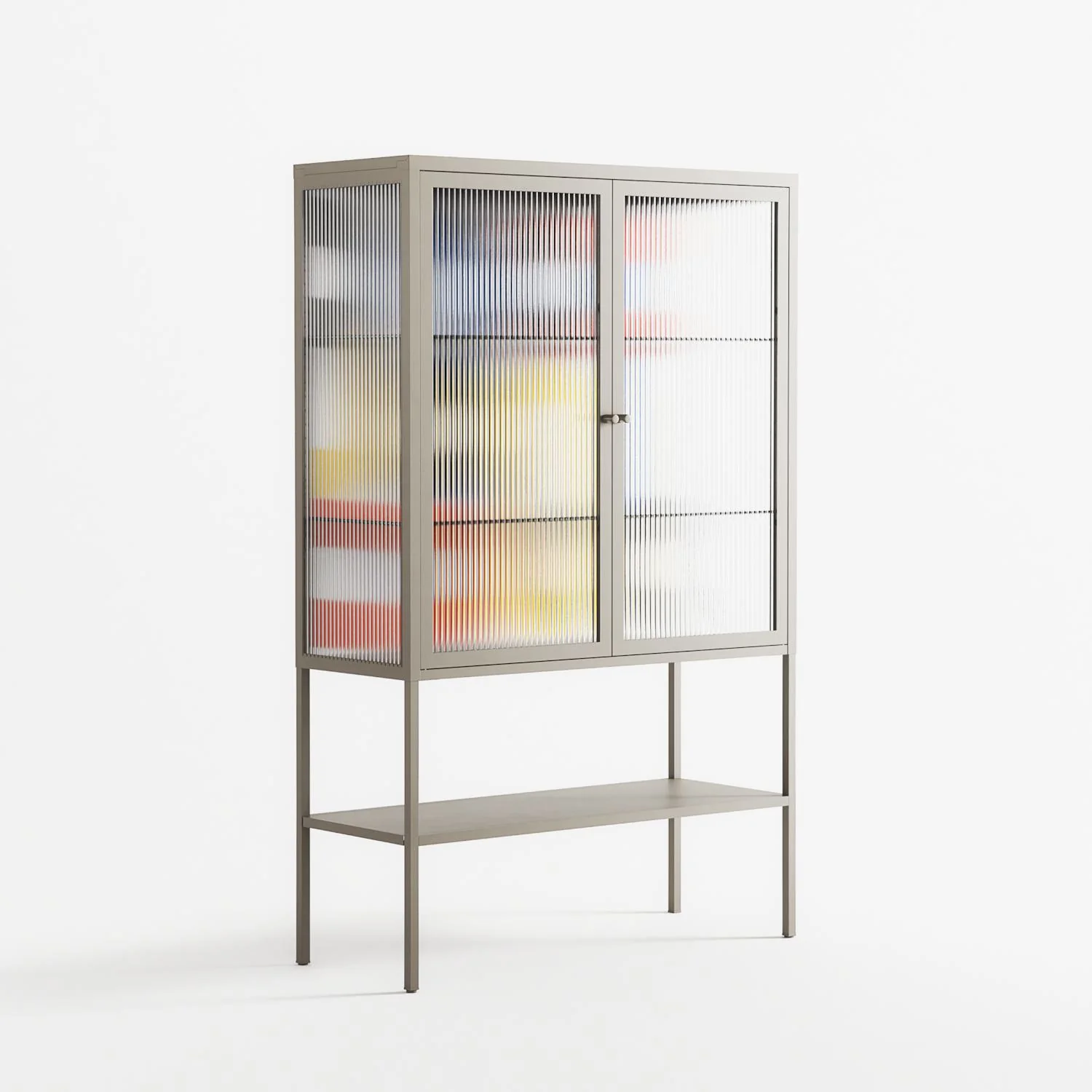 Arial - Loft Cabinet - Vratislav Pecka - Pebble - Reeded glass - Image 4