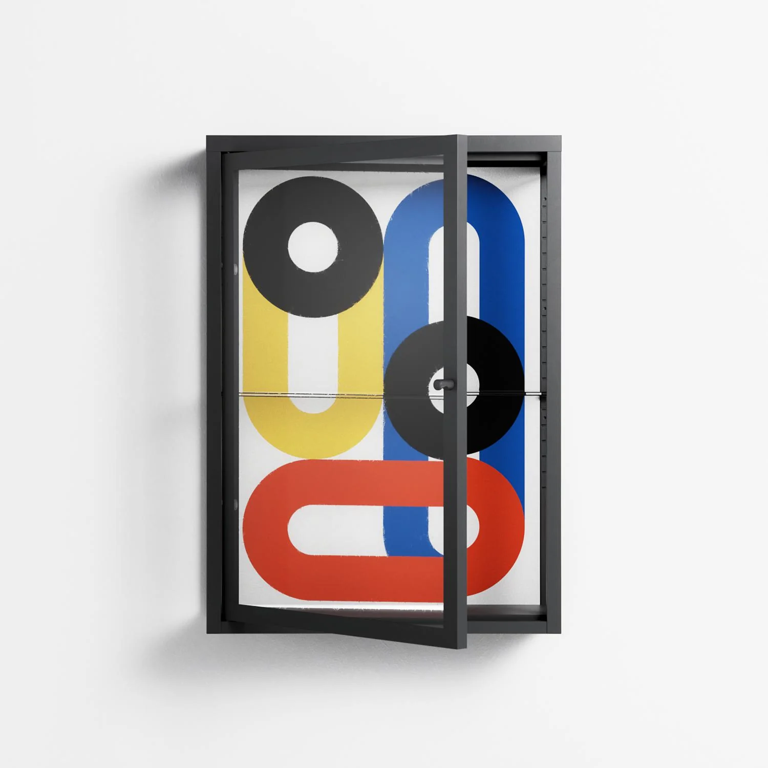 Arial - Wall Cabinet - Vratislav Pecka - Antracite - Clear glass - Image 2