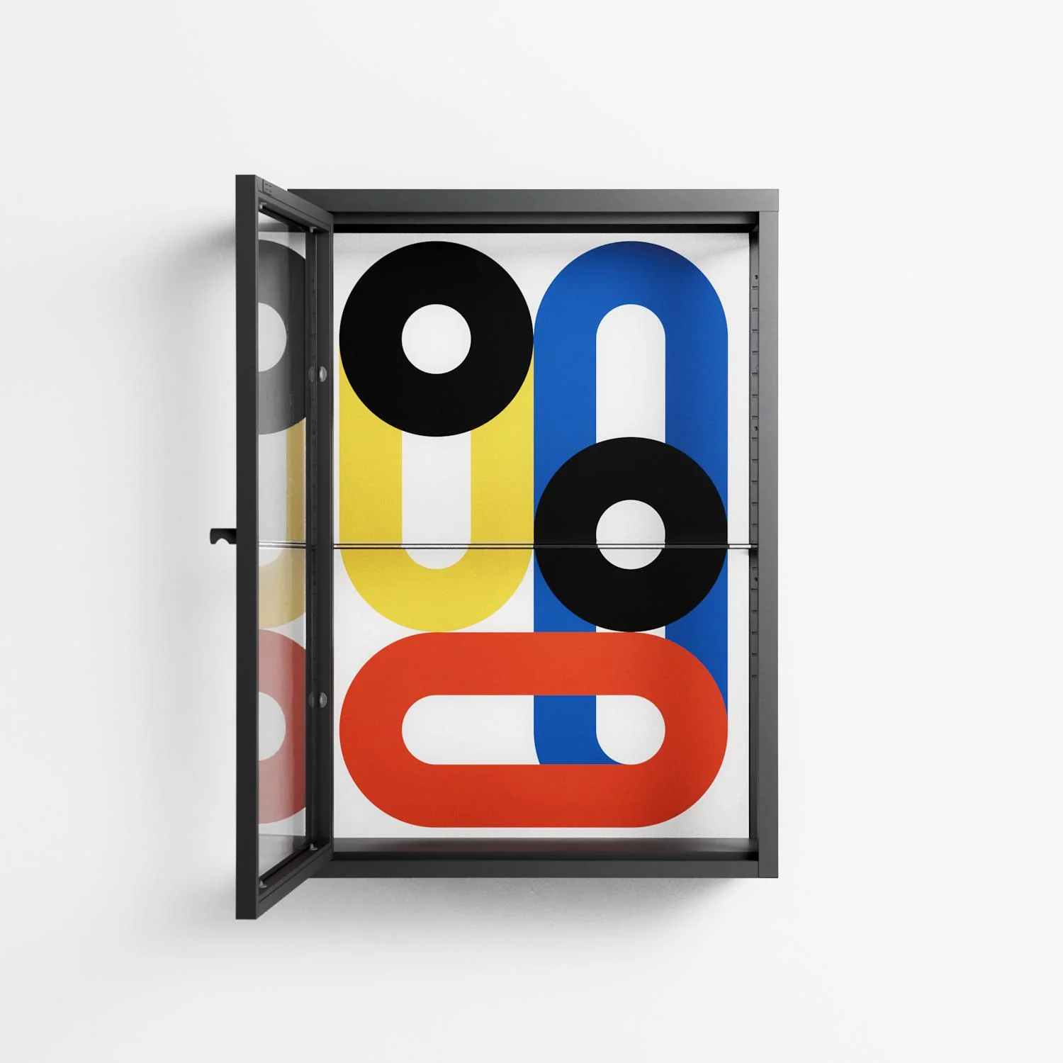 Arial - Wall Cabinet - Vratislav Pecka - Antracite - Clear glass - Image 3