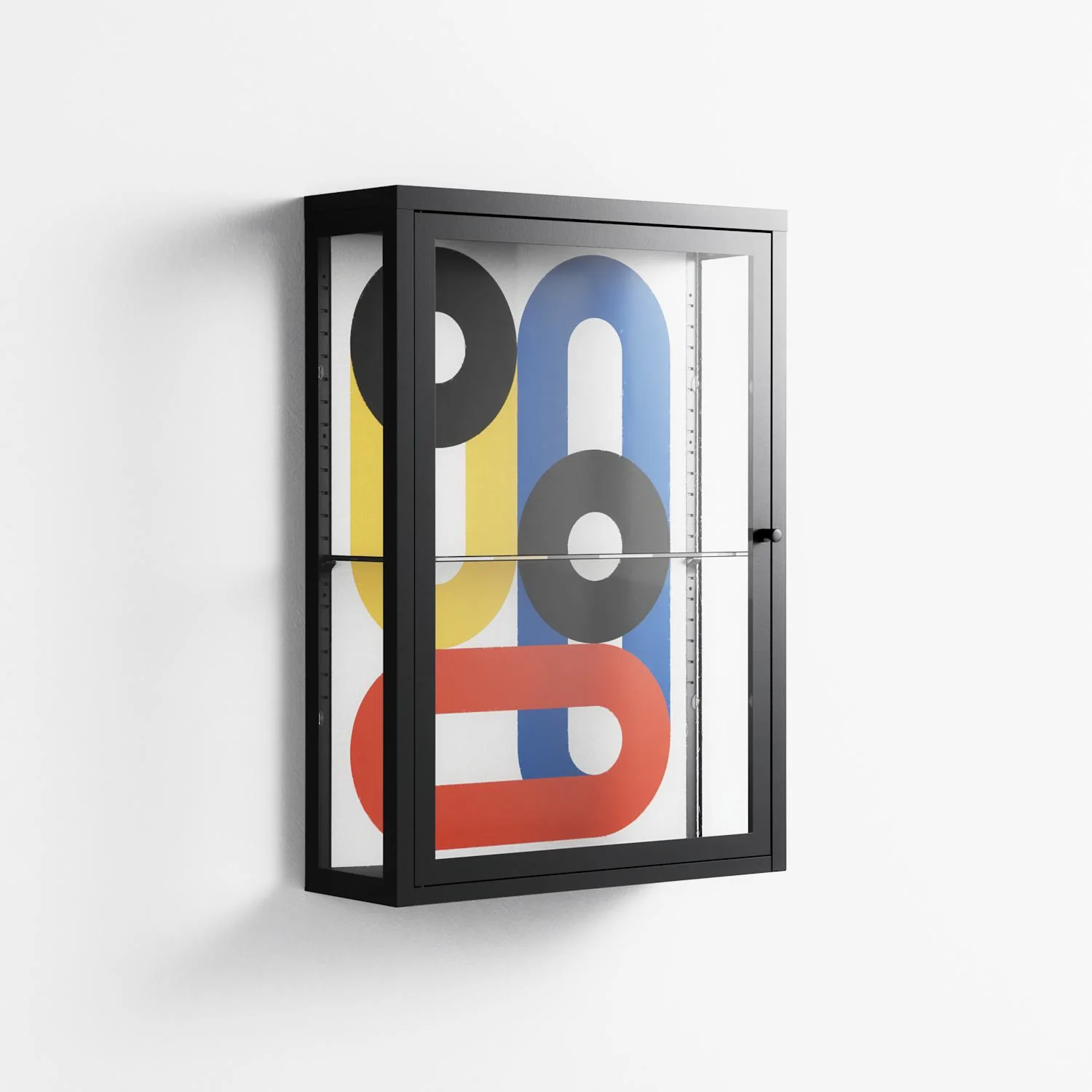 Arial - Wall Cabinet - Vratislav Pecka - Antracite - Clear glass - Image 4
