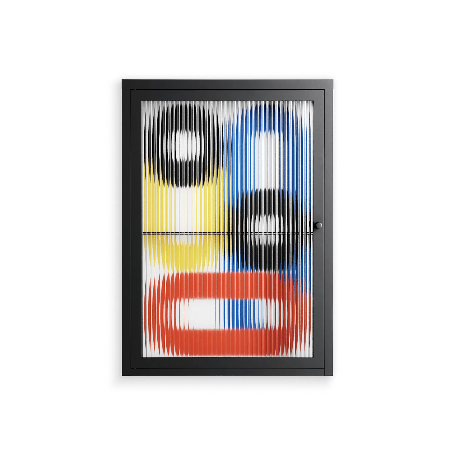 Arial - Wall Cabinet - Vratislav Pecka - Antracite - Reeded glass