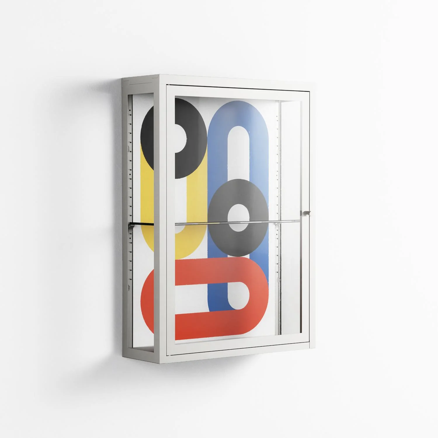 Arial - Wall Cabinet - Vratislav Pecka - Chalk - Clear glass - Image 4