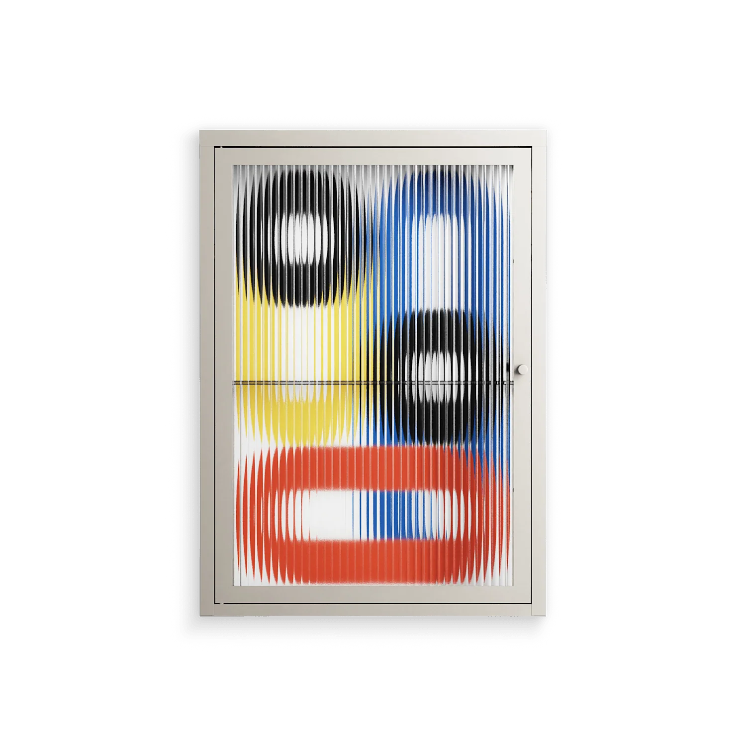 Arial - Wall Cabinet - Vratislav Pecka - Pebble - Reeded glass
