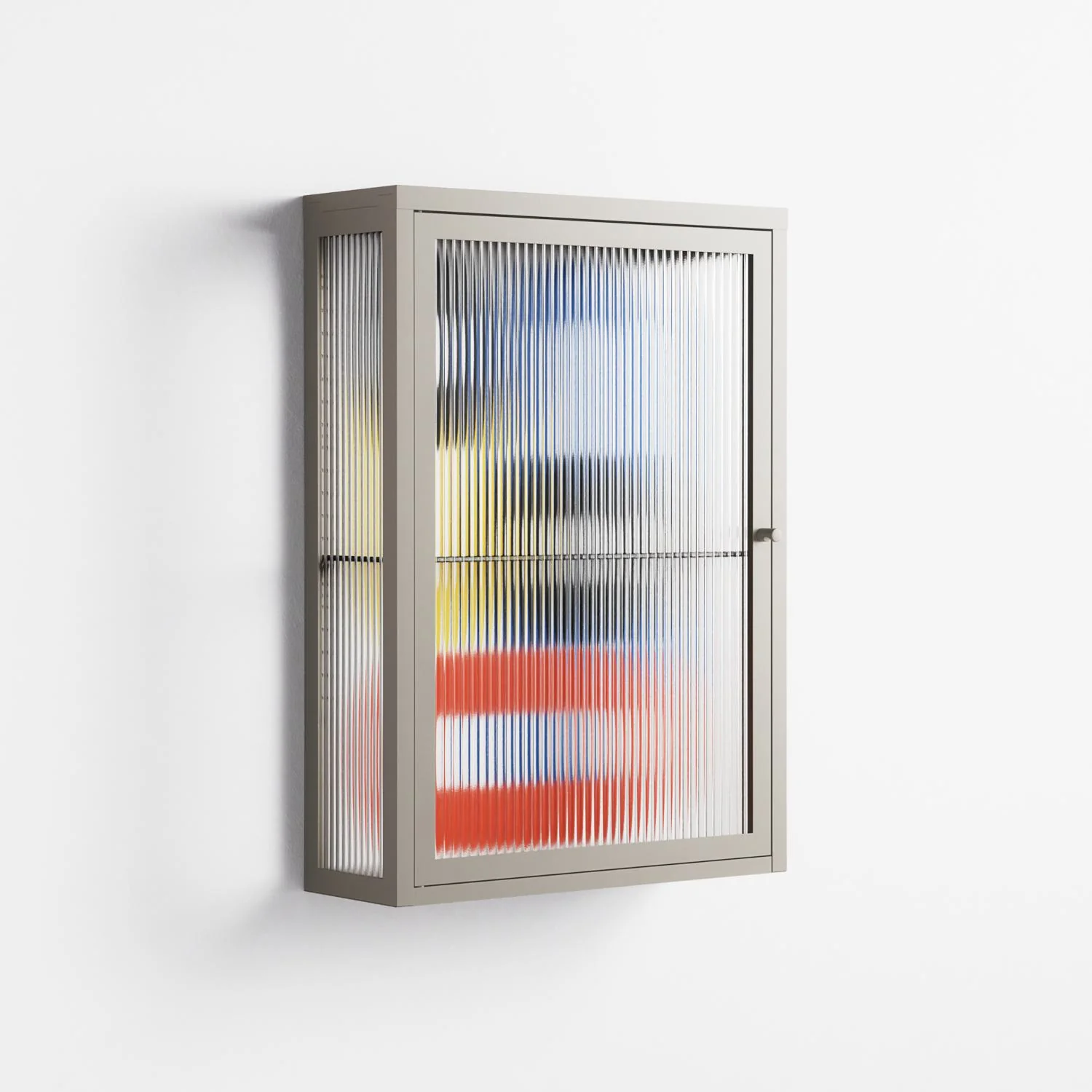 Arial - Wall Cabinet - Vratislav Pecka - Pebble - Reeded glass - Image 4