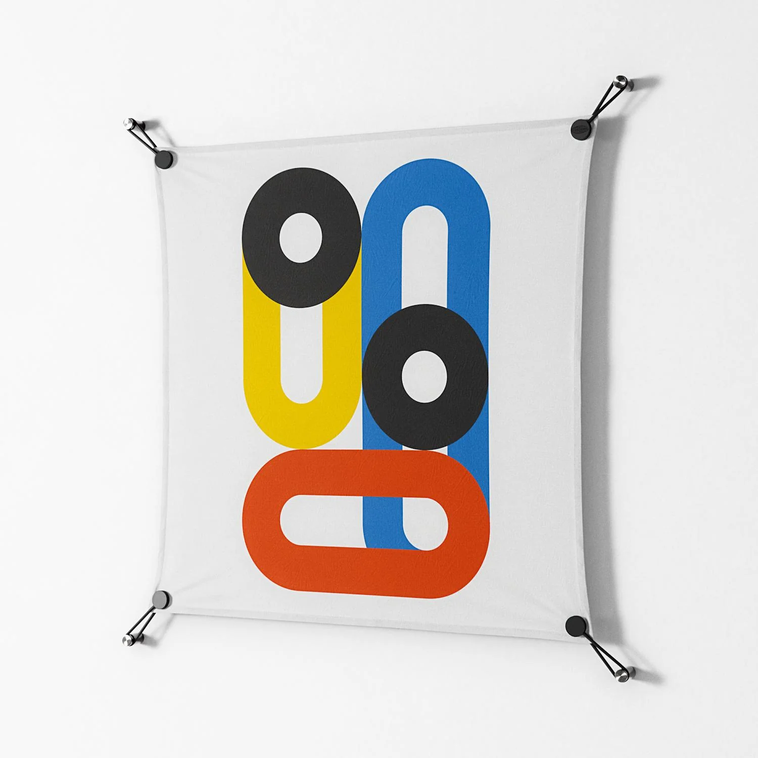 Arial - Work On Wall - Vratislav Pecka - Black - 70 x 70 cm - Image 2