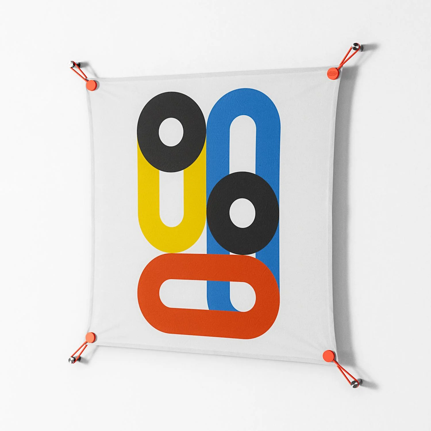 Arial - Work On Wall - Vratislav Pecka - Orange - 70 x 70 cm - Image 2