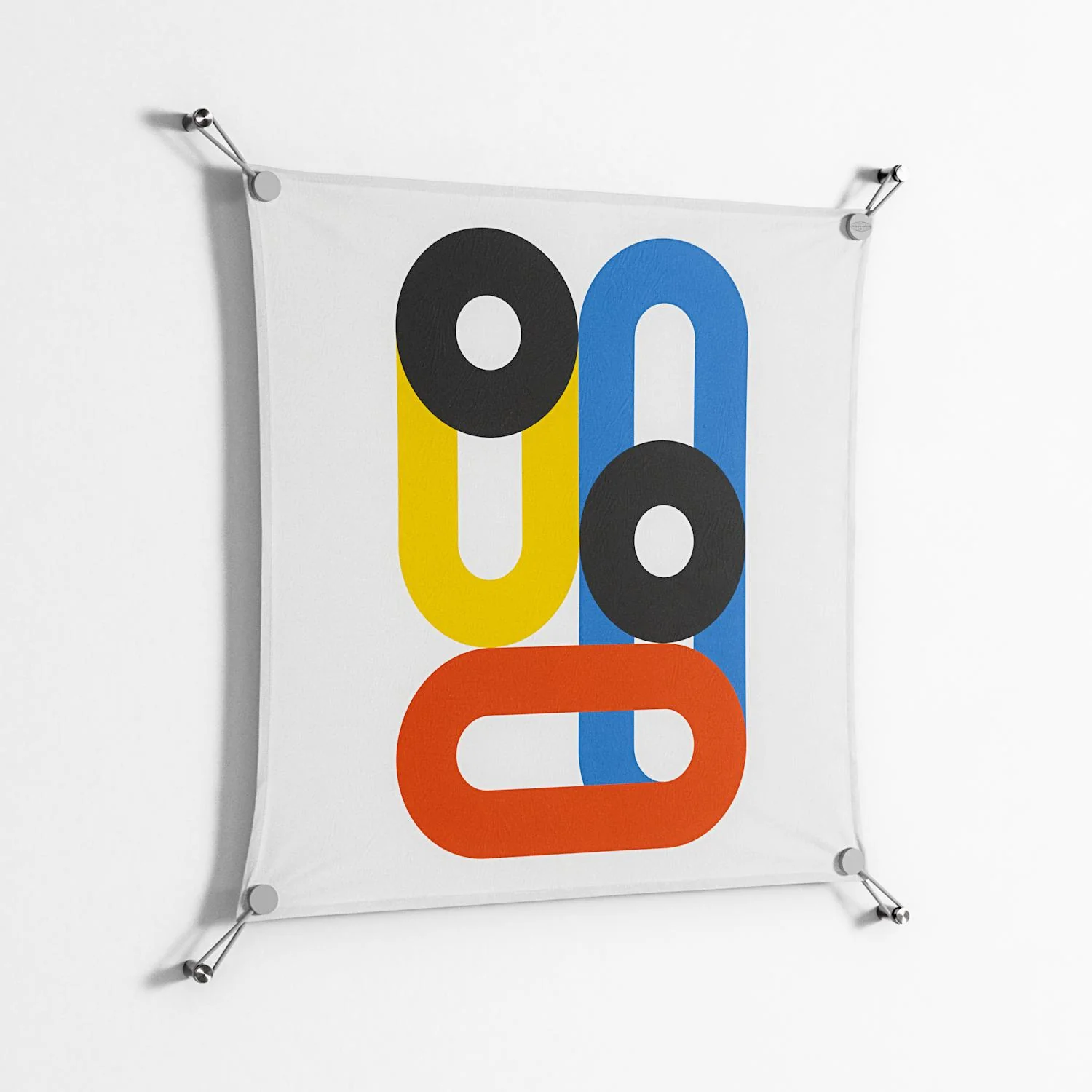 Arial - Work On Wall - Vratislav Pecka - Silver - 70 x 70 cm - Image 2