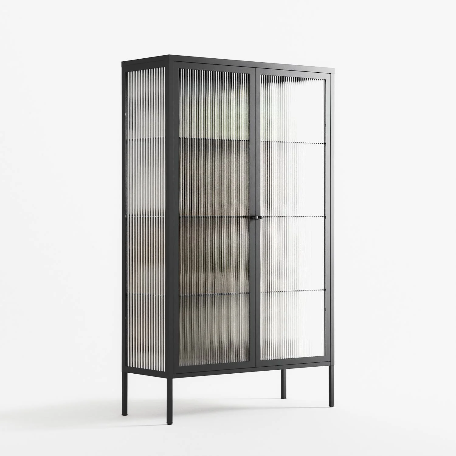 As The Rain Falls - Cabinet - Sophie Goudman-Peachey - Antracite - Reeded glass - Image 4