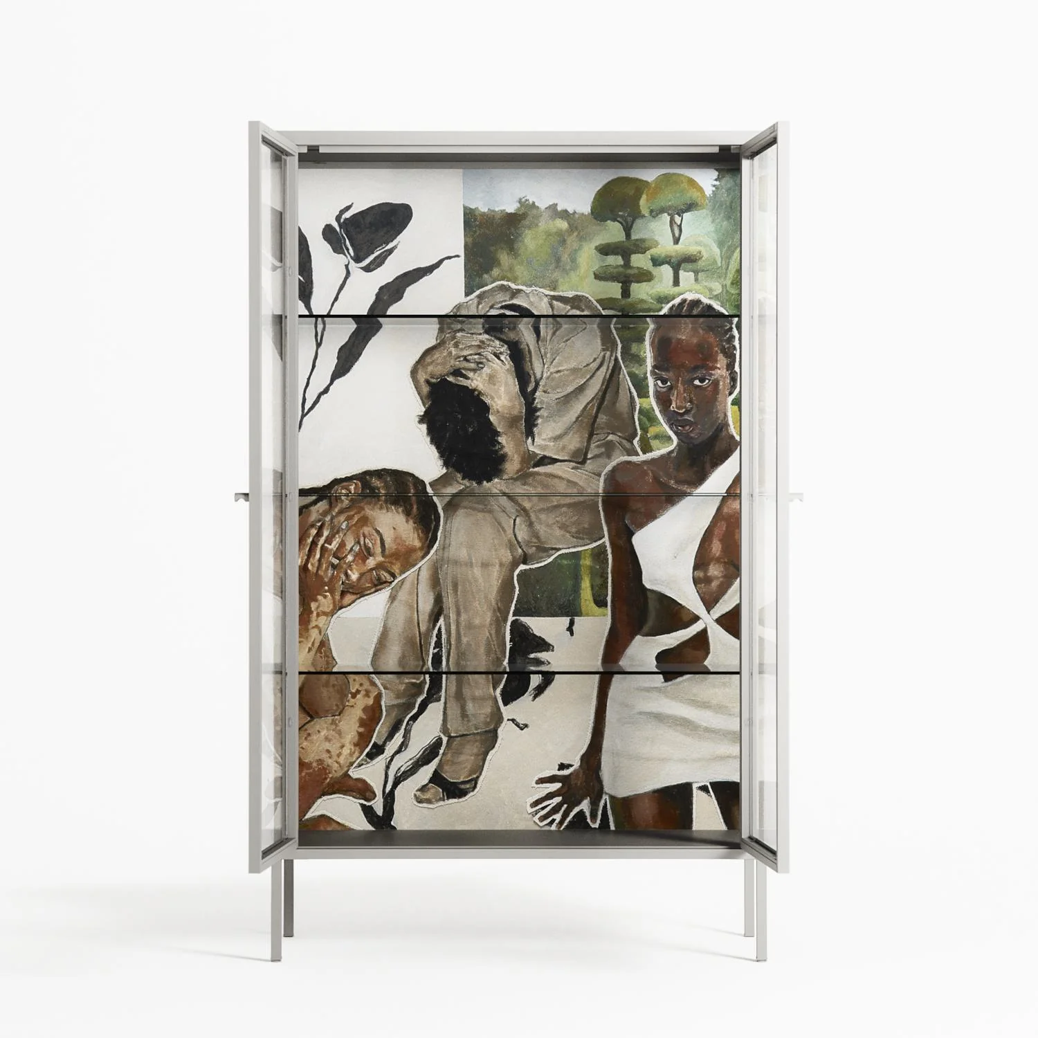 As The Rain Falls - Cabinet - Sophie Goudman-Peachey - Chalk - Clear glass - Image 3