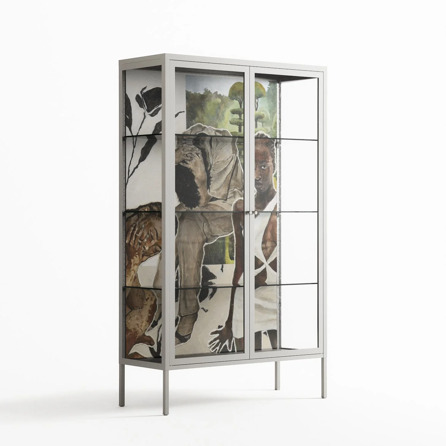 As The Rain Falls - Cabinet - Sophie Goudman-Peachey - Chalk - Clear glass - Image 4