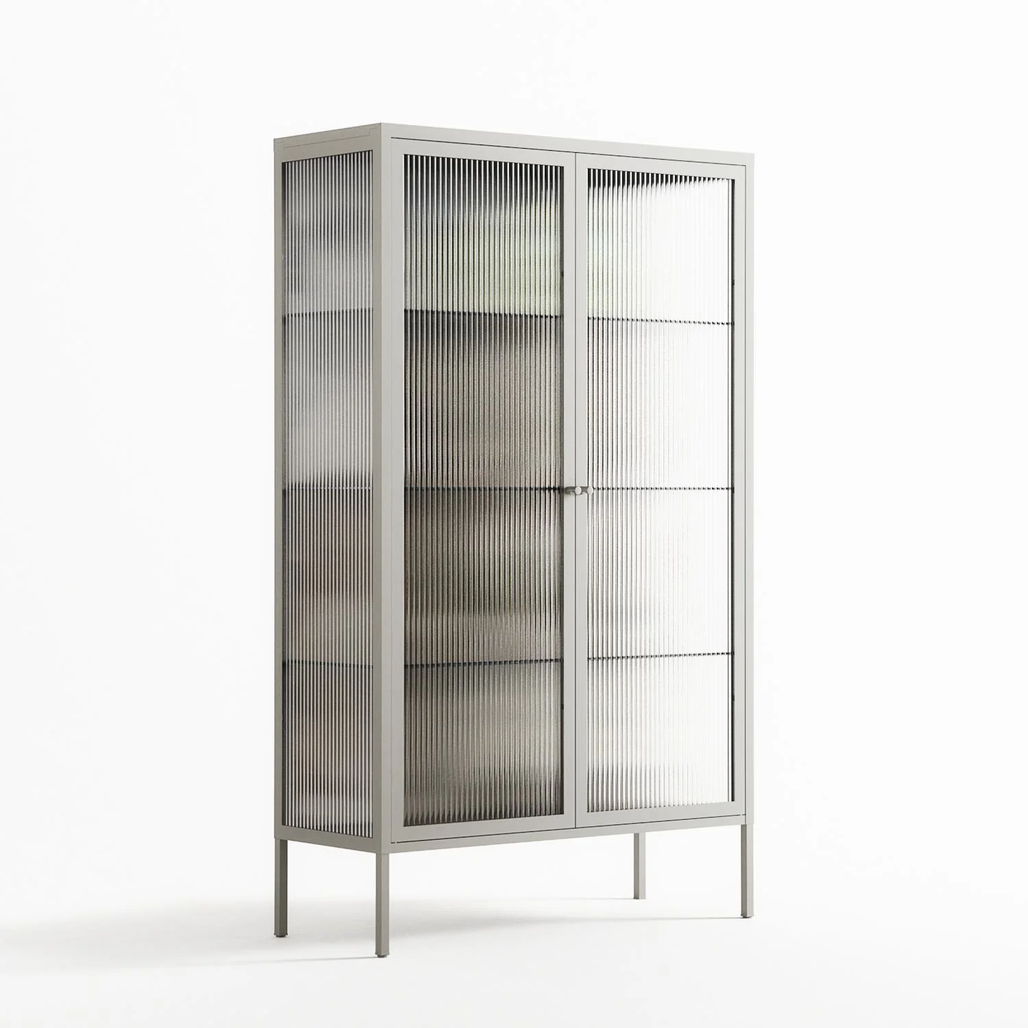 As The Rain Falls - Cabinet - Sophie Goudman-Peachey - Chalk - Reeded glass - Image 4