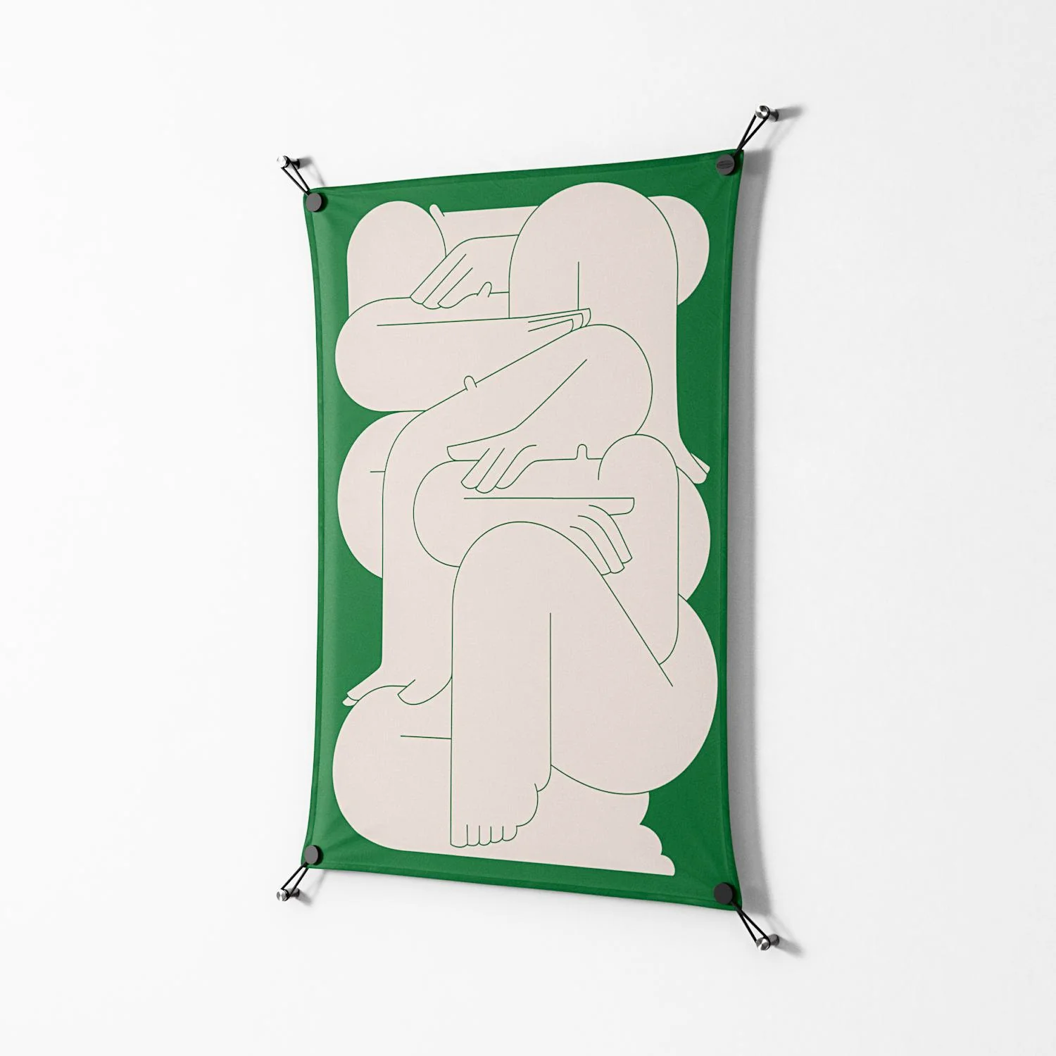 Attend - Work On Wall - Andrea Devia-Nuño - Black - 70 x 100 cm - Image 2