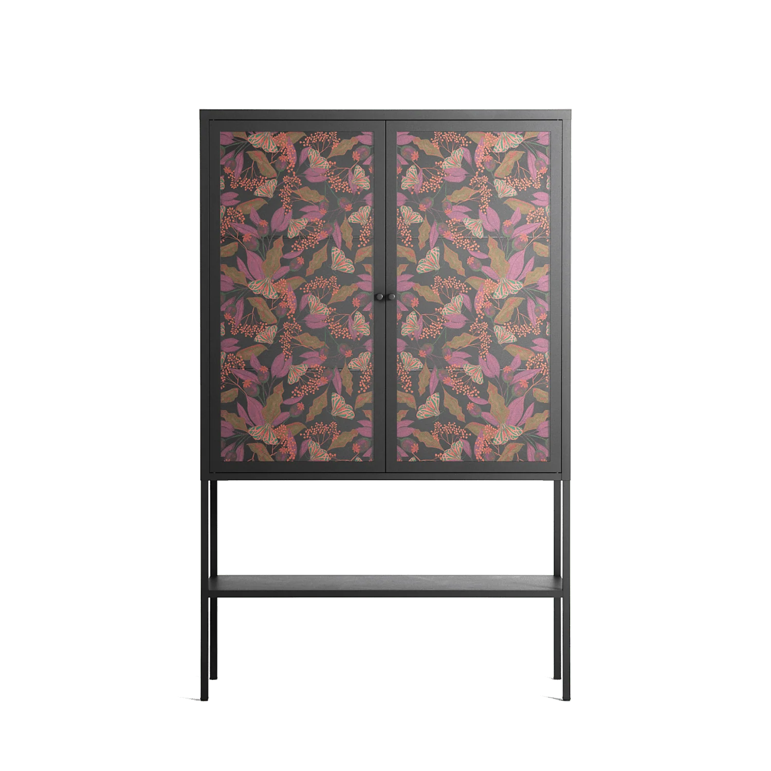Autumn Dream Pattern - Loft Cabinet - Raissa Oltmanns - Antracite - Overlay Glass
