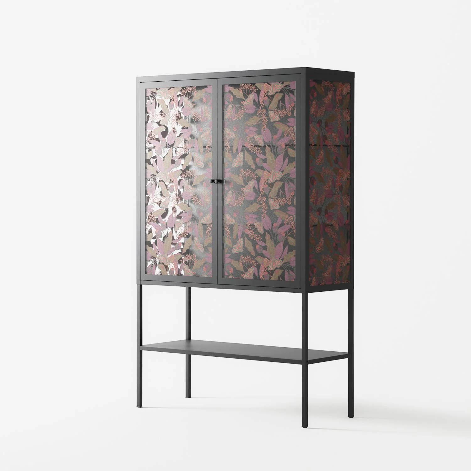 Autumn Dream Pattern - Loft Cabinet - Raissa Oltmanns - Antracite - Overlay Glass - Image 2