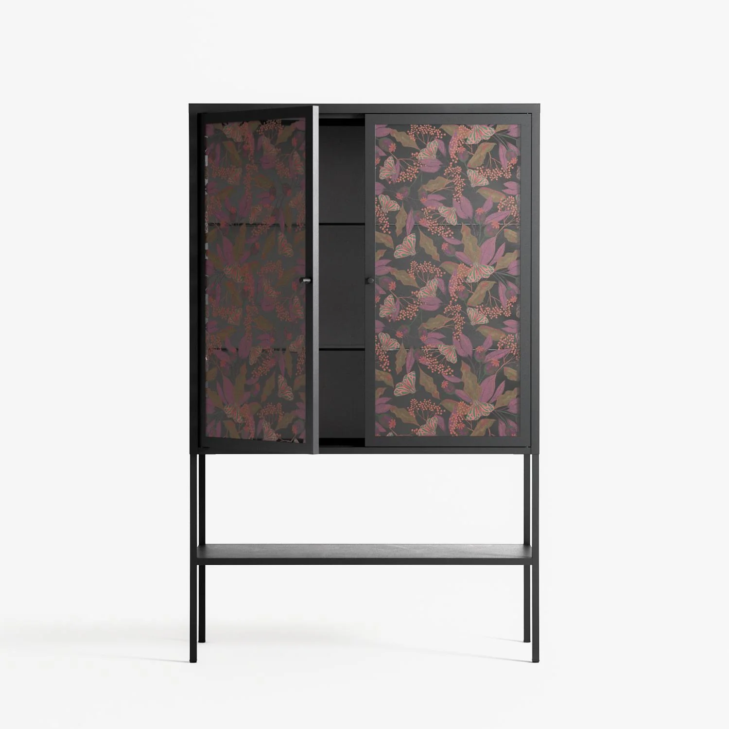 Autumn Dream Pattern - Loft Cabinet - Raissa Oltmanns - Antracite - Overlay Glass - Image 3