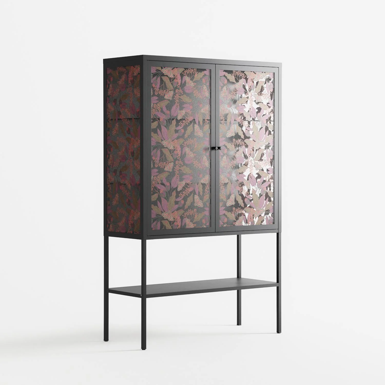 Autumn Dream Pattern - Loft Cabinet - Raissa Oltmanns - Antracite - Overlay Glass - Image 4