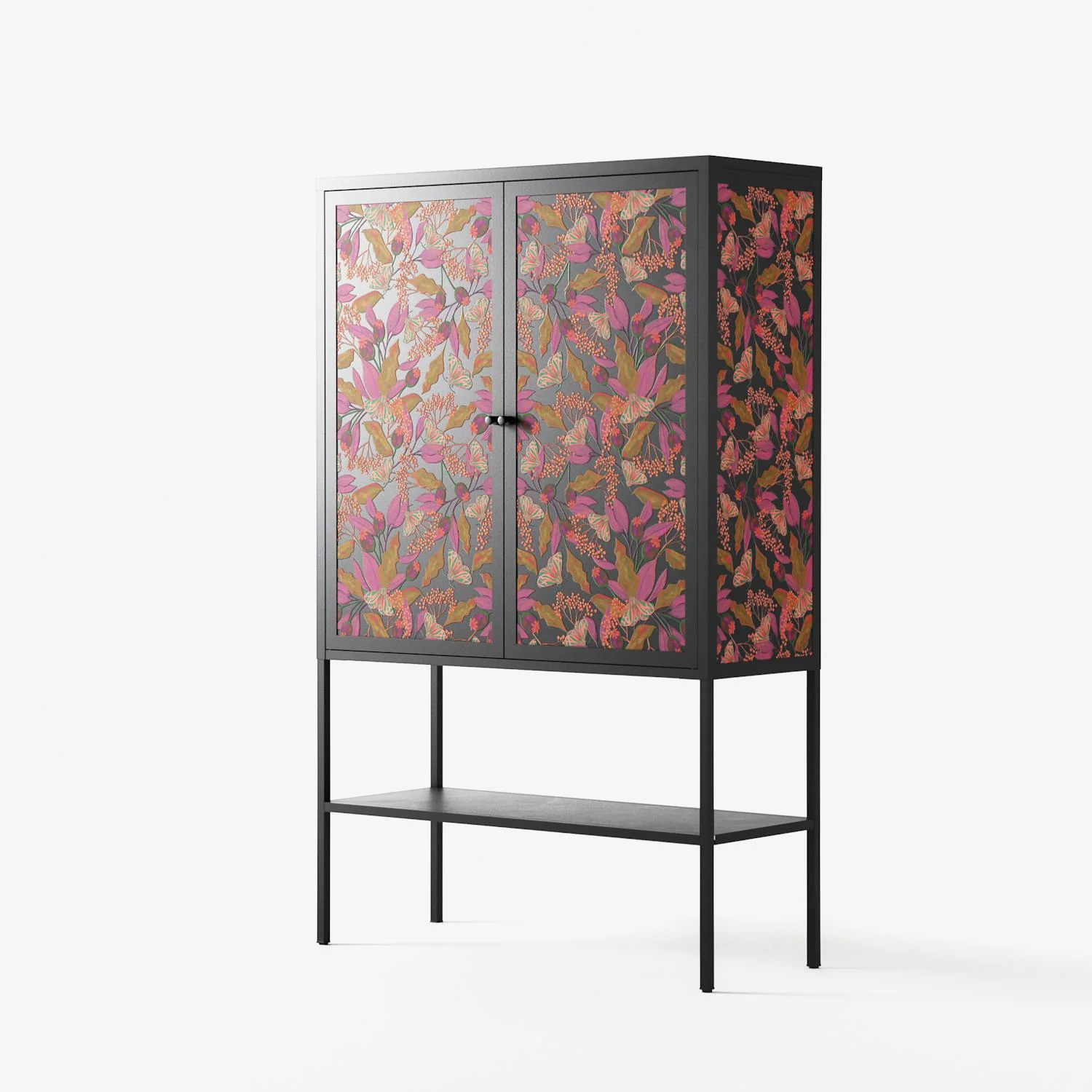Autumn Dream Pattern - Loft Cabinet - Raissa Oltmanns - Antracite - Overlay Metal - Image 2