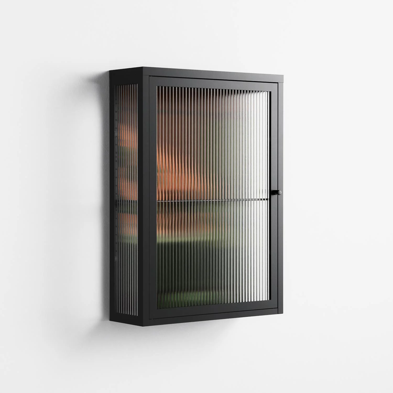 Bad Omen - Wall Cabinet - Kristin Eriksson - Antracite - Reeded glass - Image 4