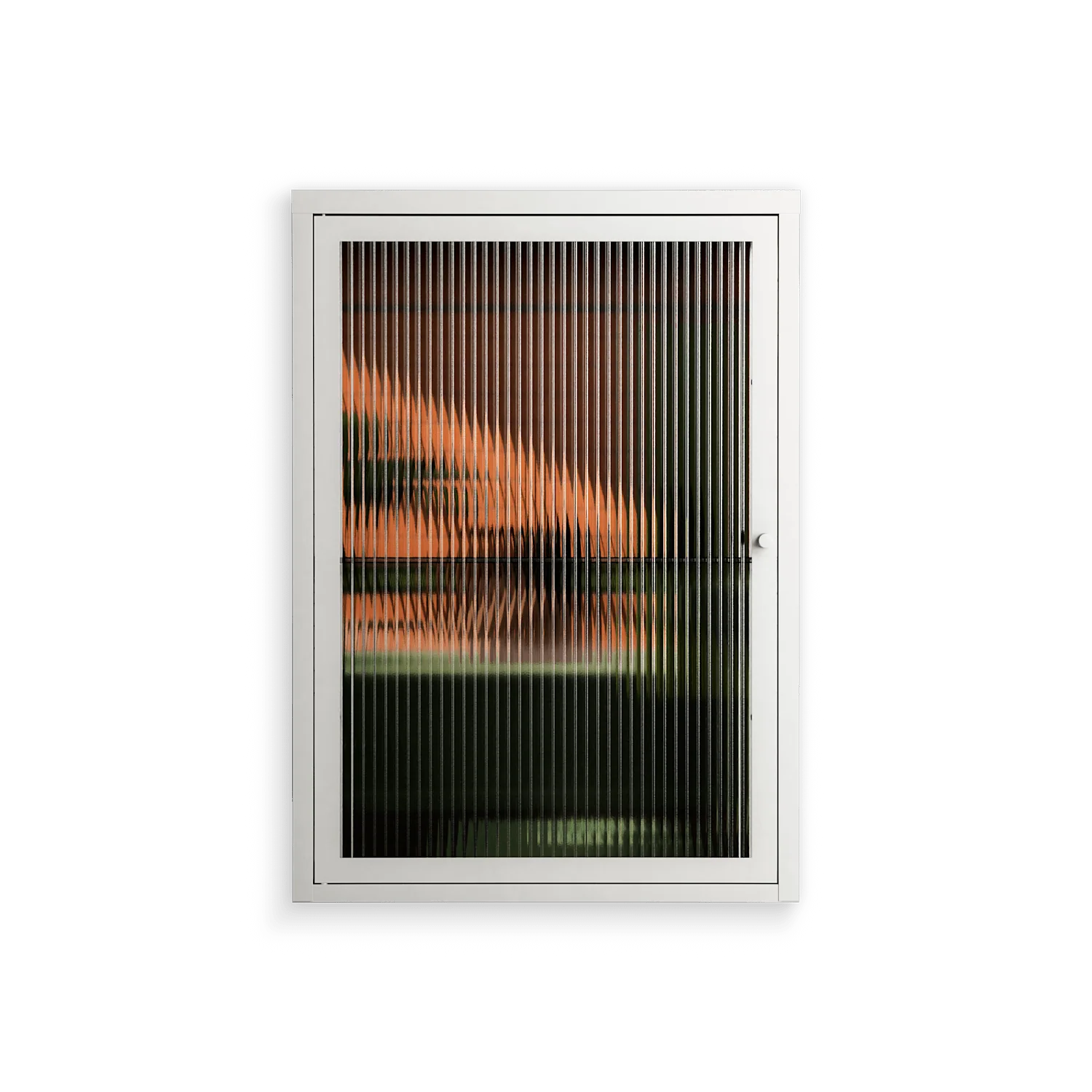 Bad Omen - Wall Cabinet - Kristin Eriksson - Chalk - Reeded glass