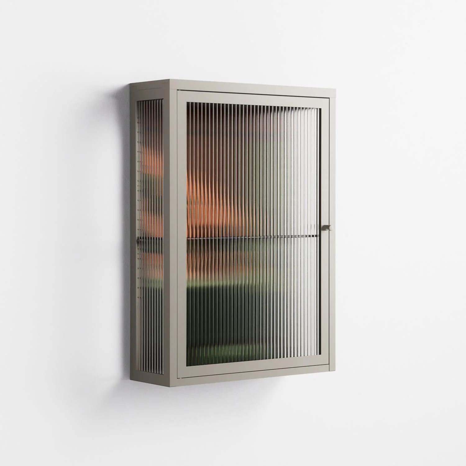 Bad Omen - Wall Cabinet - Kristin Eriksson - Pebble - Reeded glass - Image 4