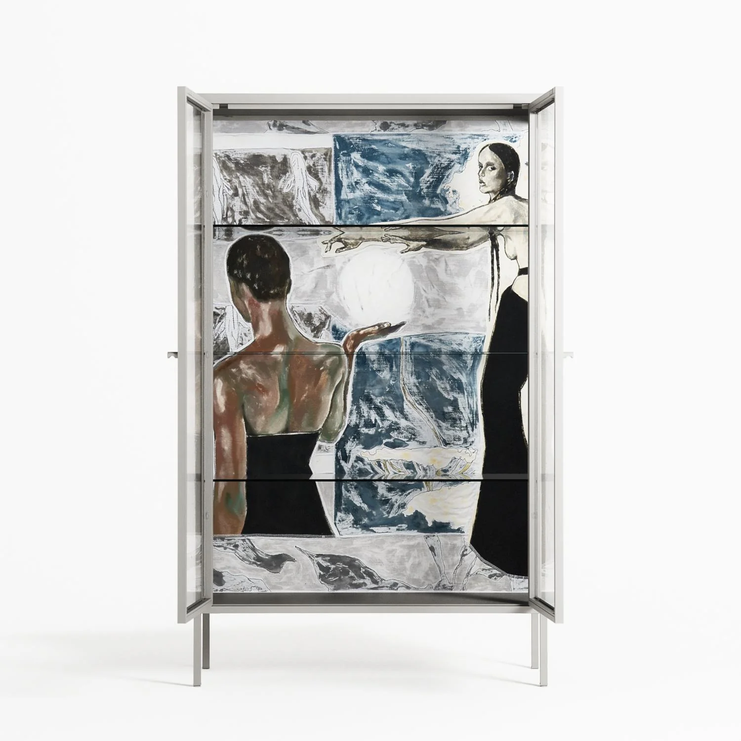 Balance - Cabinet - Sophie Goudman-Peachey - Chalk - Clear glass - Image 3