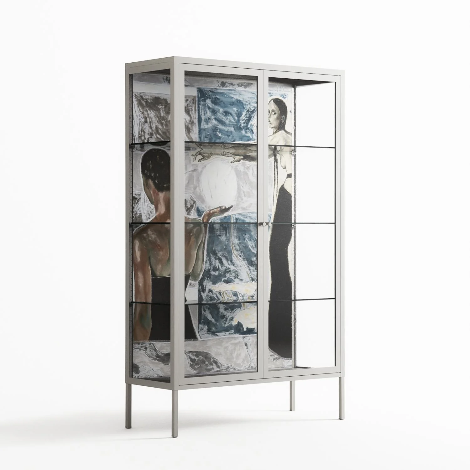 Balance - Cabinet - Sophie Goudman-Peachey - Chalk - Clear glass - Image 4