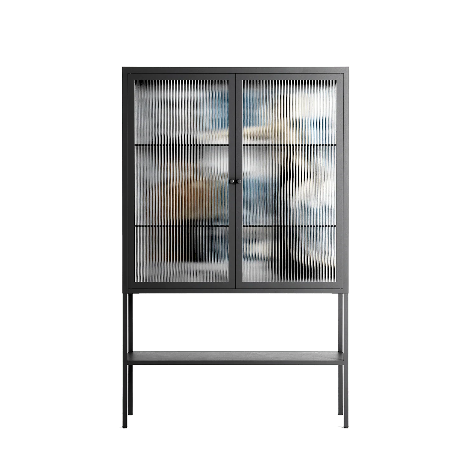 Balance - Loft Cabinet - Sophie Goudman-Peachey - Antracite - Reeded glass