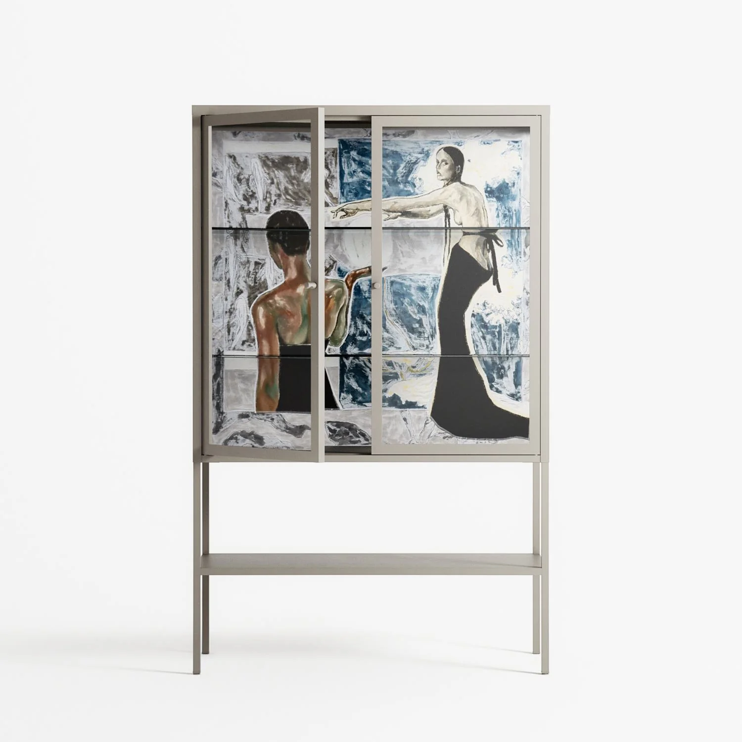 Balance - Loft Cabinet - Sophie Goudman-Peachey - Pebble - Clear glass - Image 2
