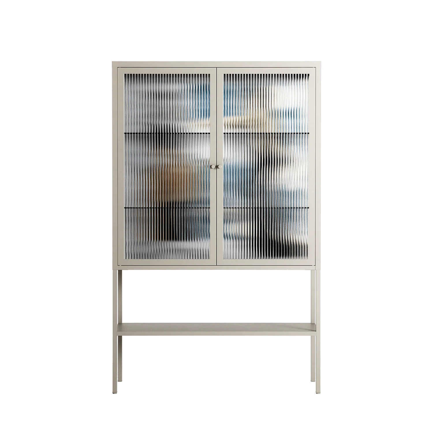 Balance - Loft Cabinet - Sophie Goudman-Peachey - Pebble - Reeded glass