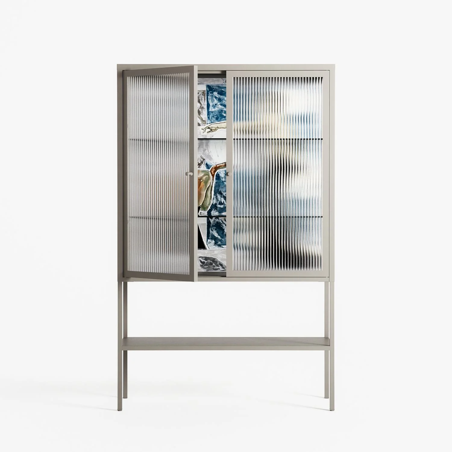 Balance - Loft Cabinet - Sophie Goudman-Peachey - Pebble - Reeded glass - Image 2