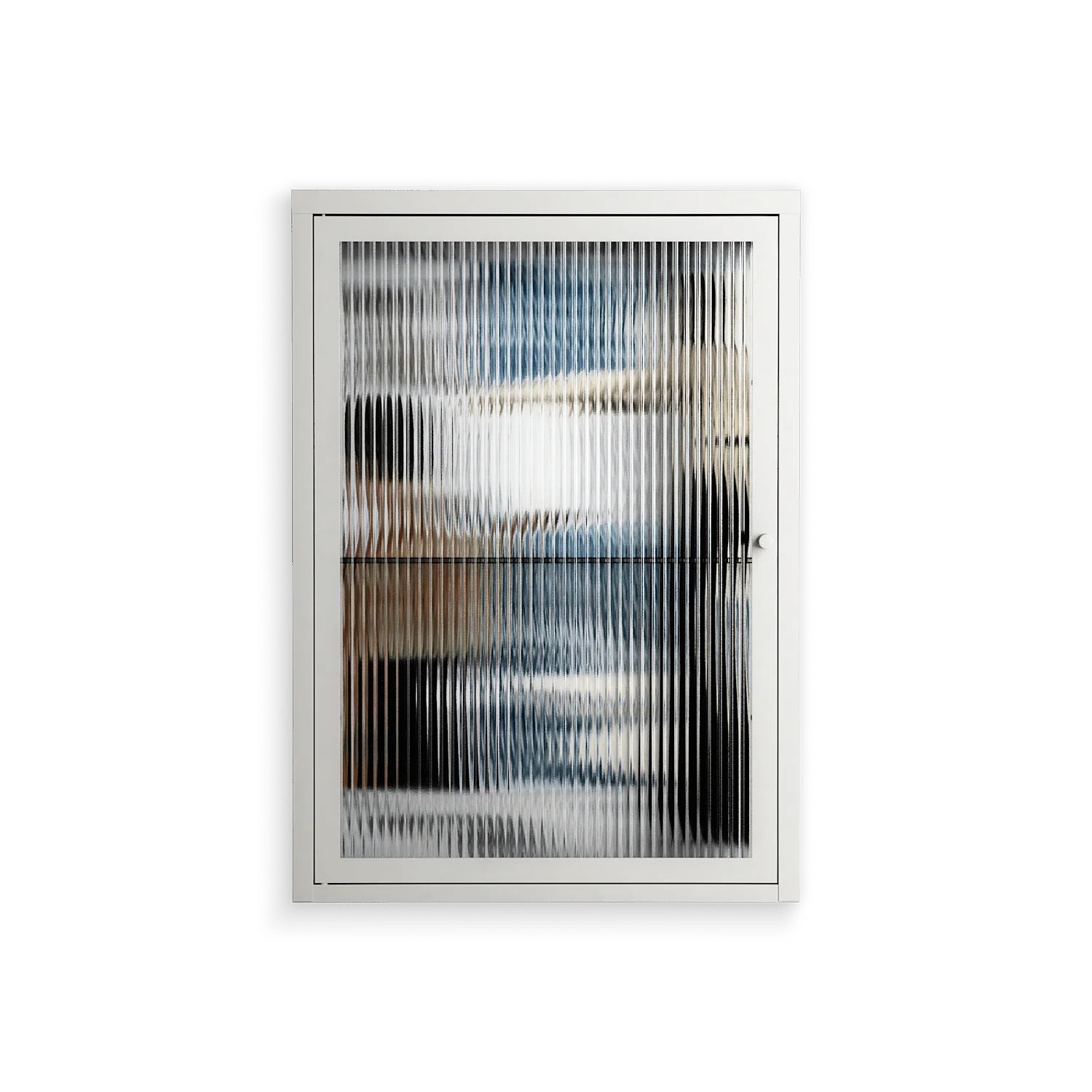Balance - Wall Cabinet - Sophie Goudman-Peachey - Chalk - Reeded glass