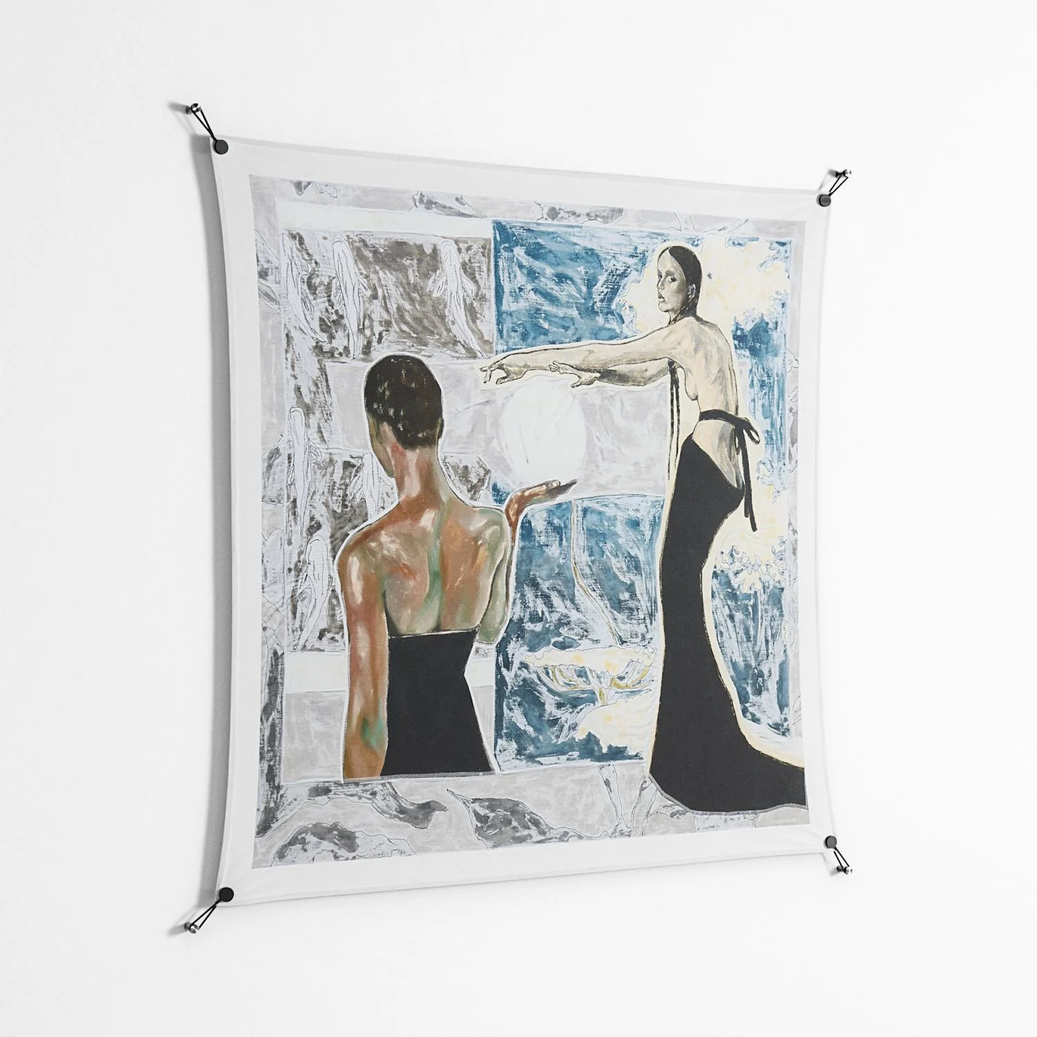 Balance - Work On Wall - Sophie Goudman - Black - 140 x 140 cm - Image 2