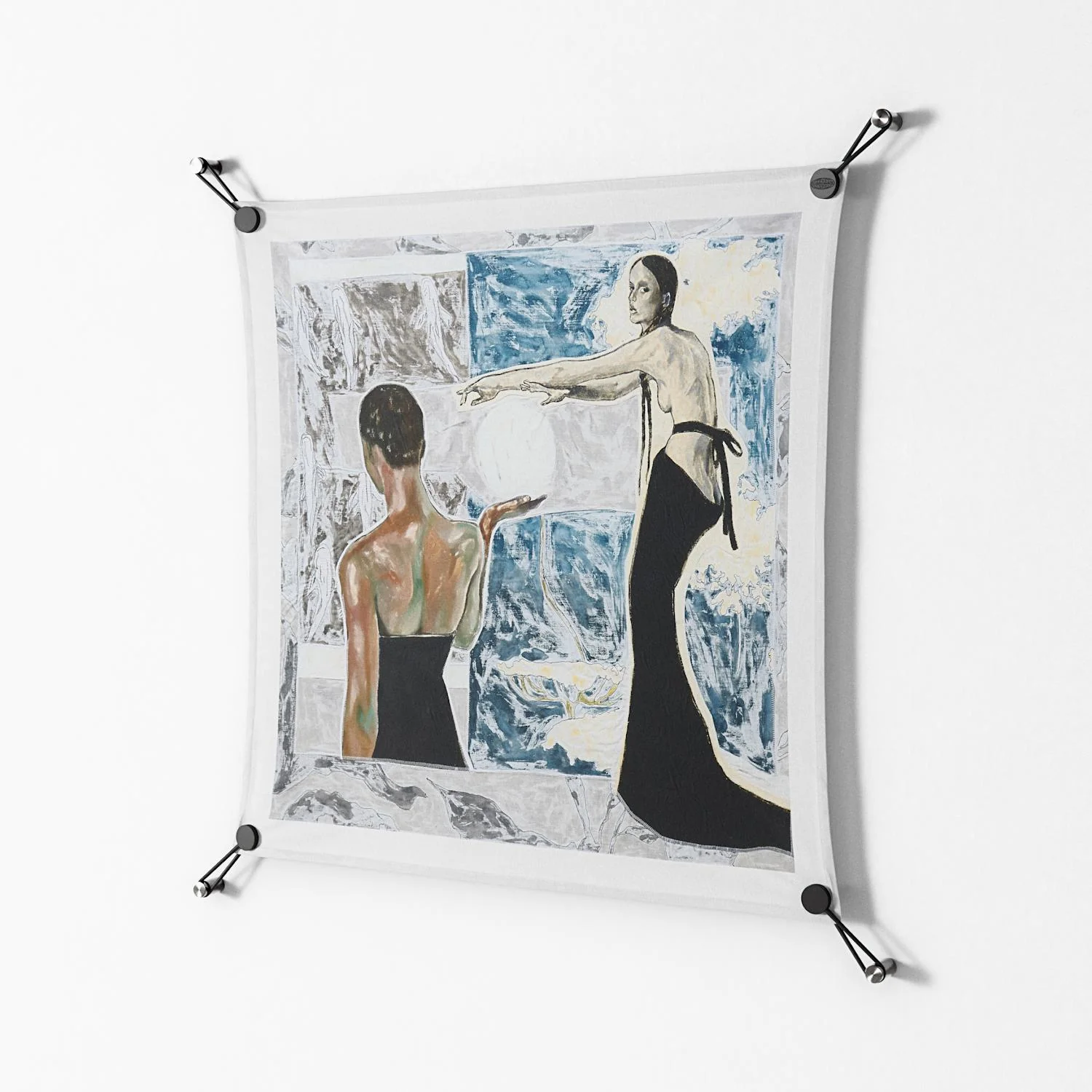 Balance - Work On Wall - Sophie Goudman - Black - 70 x 70 cm - Image 2