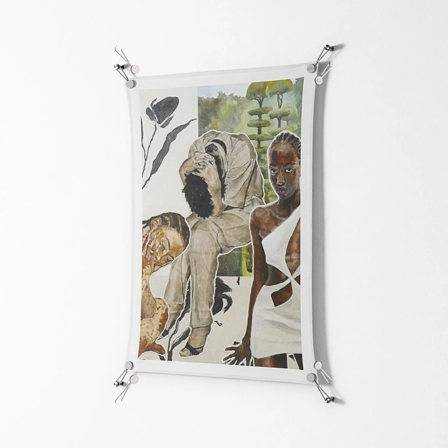 Balance - Work On Wall - Sophie Goudman - Silver - 70 x 100 cm - Image 2