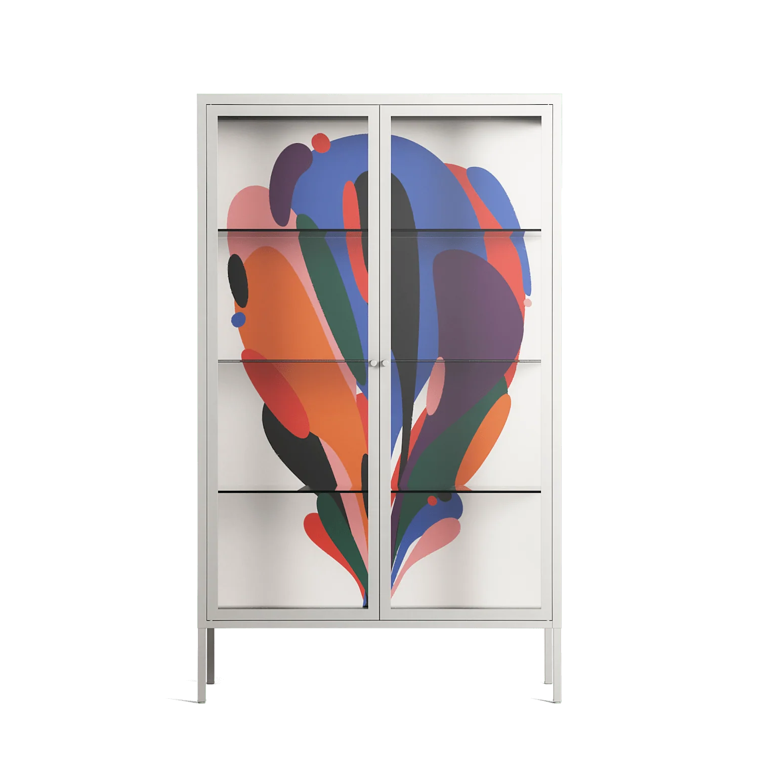 Balloons - Cabinet - Vratislav Pecka - Chalk - Clear glass