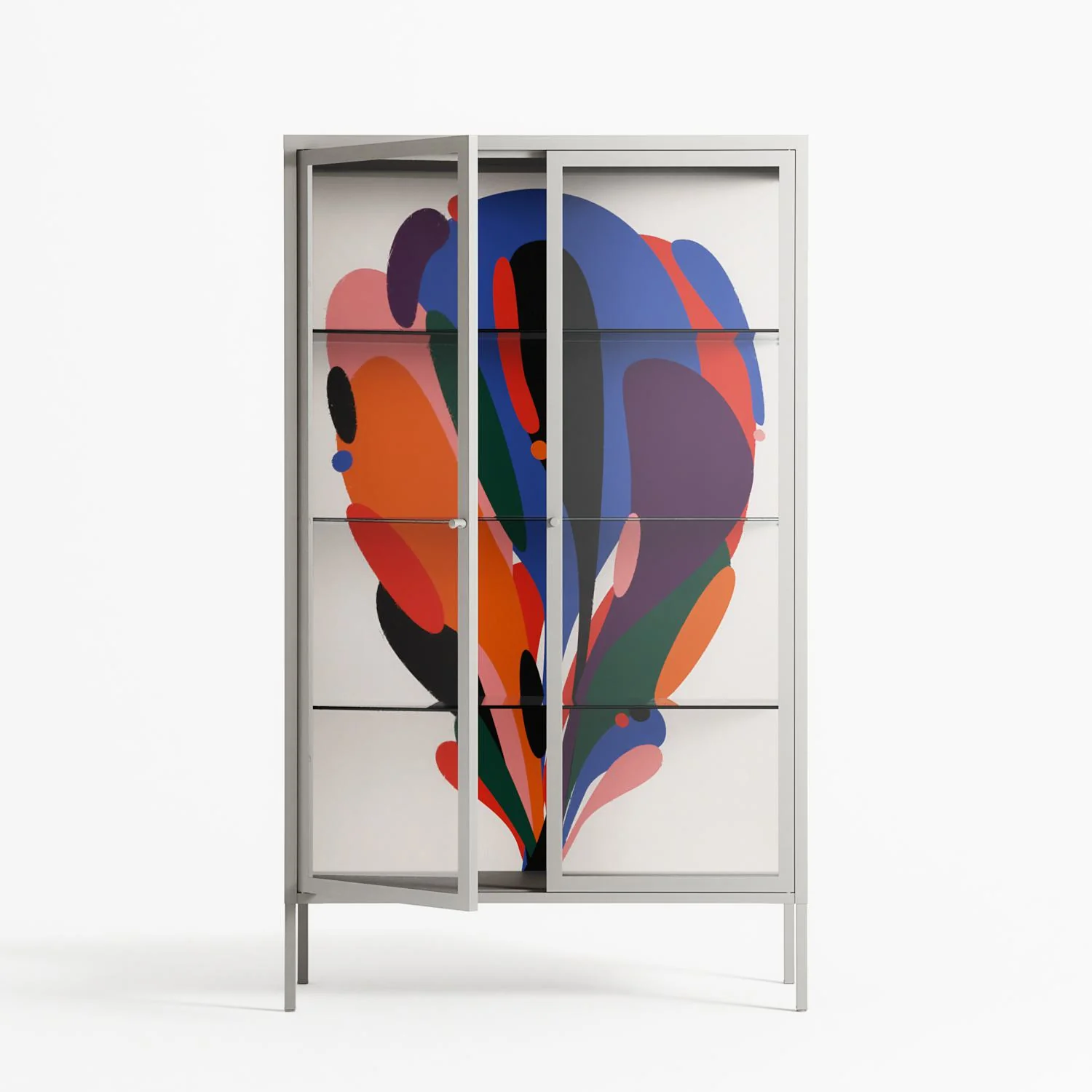 Balloons - Cabinet - Vratislav Pecka - Chalk - Clear glass - Image 2