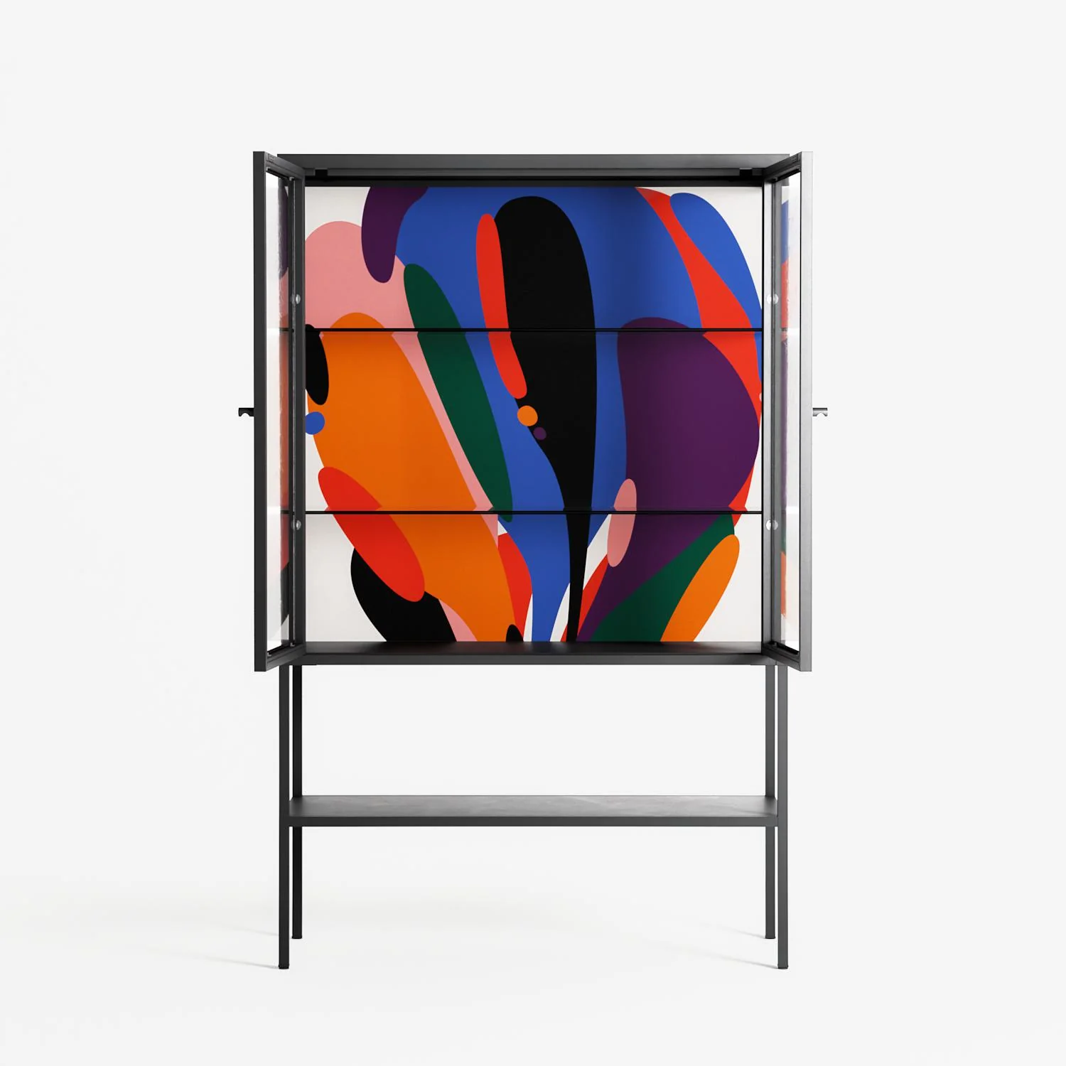 Balloons - Loft Cabinet - Vratislav Pecka - Antracite - Clear glass - Image 3