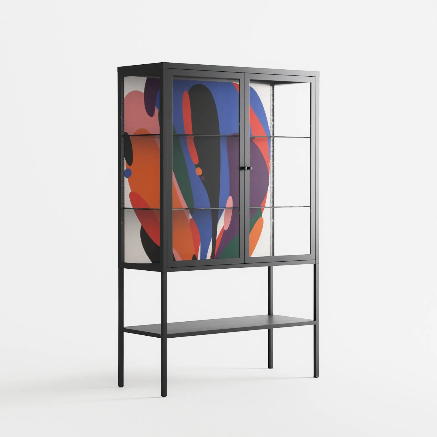 Balloons - Loft Cabinet - Vratislav Pecka - Antracite - Clear glass - Image 4