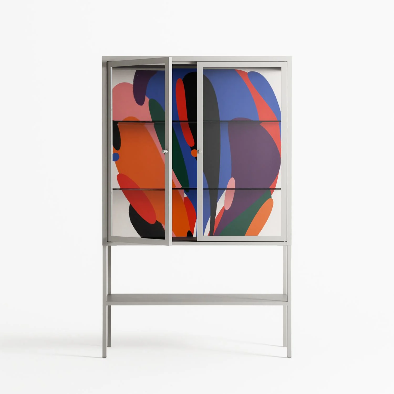 Balloons - Loft Cabinet - Vratislav Pecka - Chalk - Clear glass - Image 2