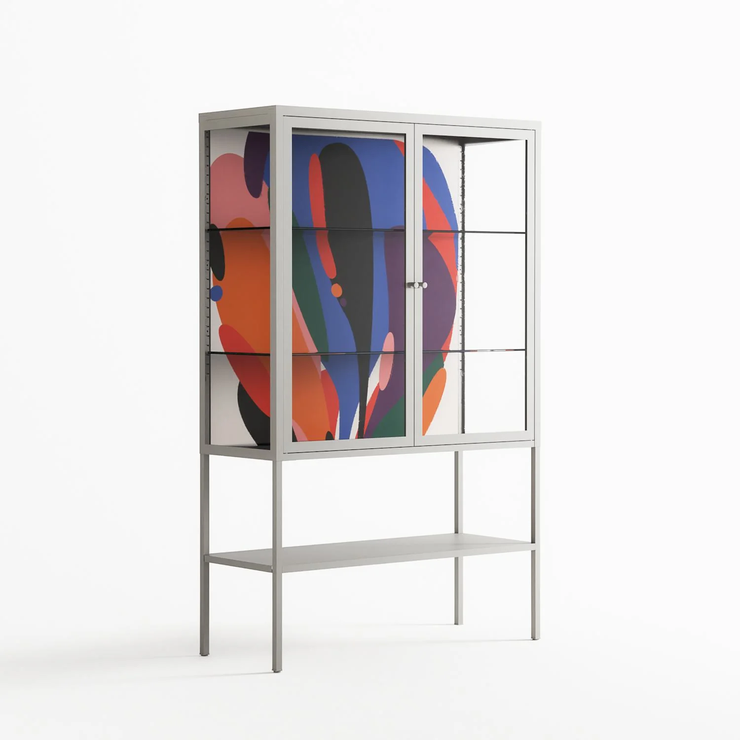 Balloons - Loft Cabinet - Vratislav Pecka - Chalk - Clear glass - Image 4
