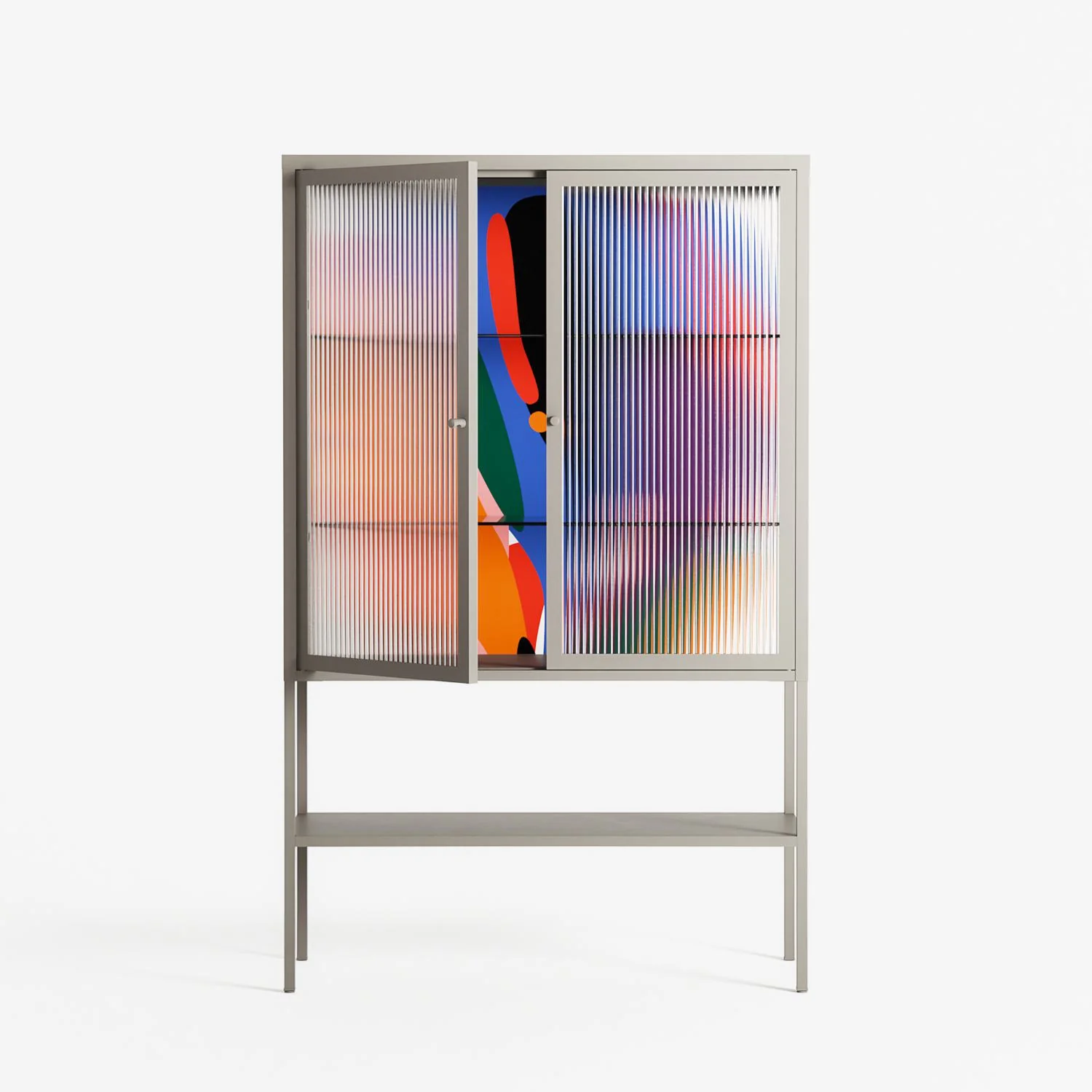 Balloons - Loft Cabinet - Vratislav Pecka - Pebble - Reeded glass - Image 2